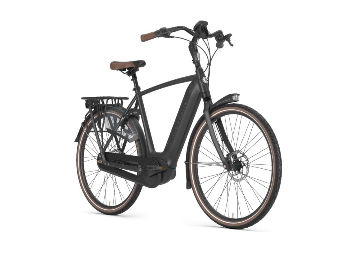 GAZELLE Grenoble C8 HMB 500Wh Heren Black Mat 53cm 2023