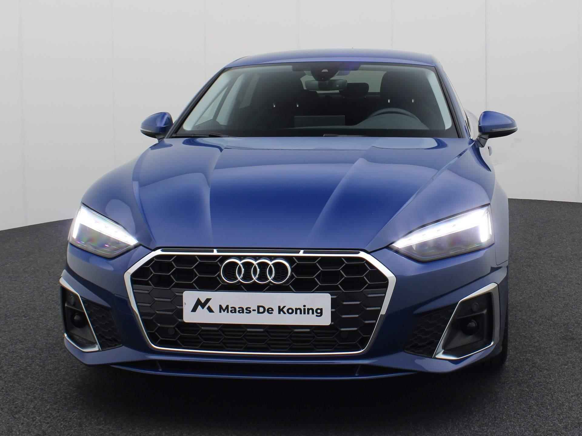 Audi A5 Sportback 40 TFSI/204PK S Line · Leder/Alcantara · Matrix-LED · Trekhaak - 30/42