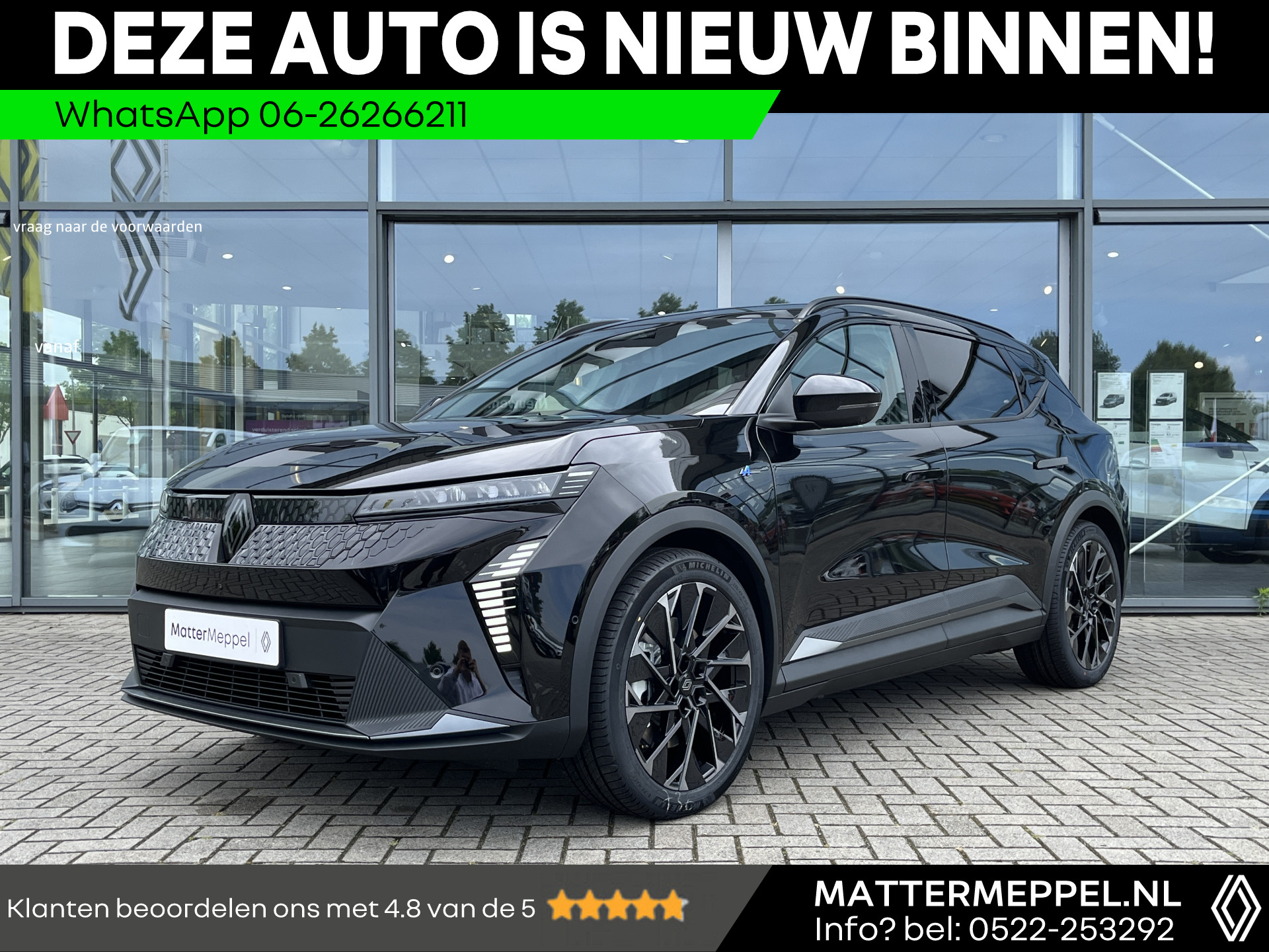 Renault Scénic E-Tech EV87 long range esprit Alpine | Nu met extra korting | Solarbay Panodak | pack advanced driving assist & augmented vision