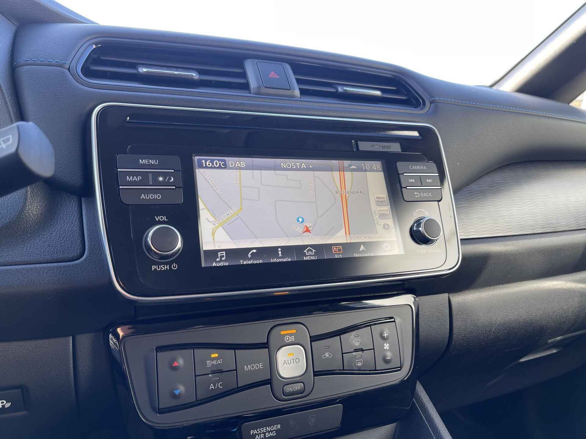Nissan LEAF Tekna 40 kWh *SUBSIDIE MOGELIJK* / PRIJS = RIJKLAAR! / Navigatie Full-Map | 360° Camera | Leder/Alcantara | BOSE Audio | Park. Assist | Apple Carplay/Android Auto - 16/27