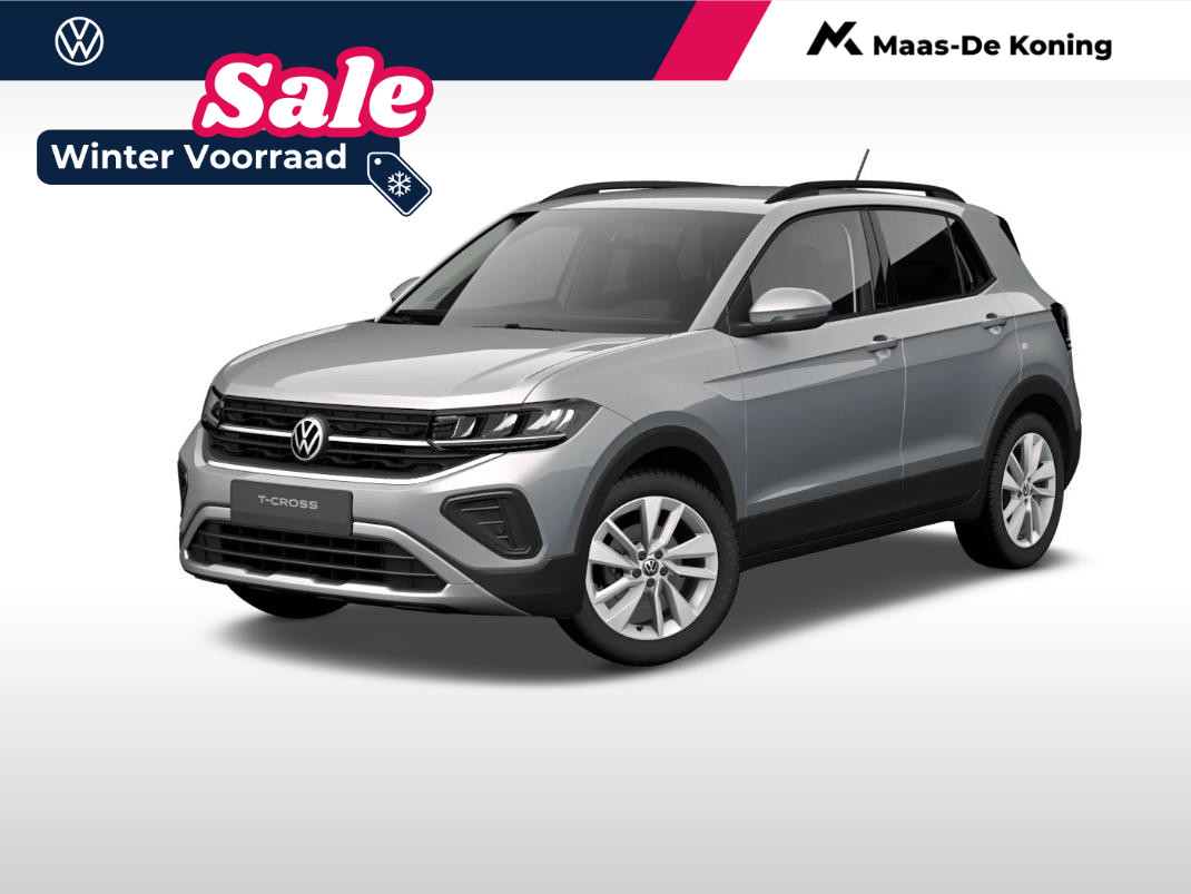 Volkswagen T-Cross Life Edition 1.0 TSI 95 pk 5 versn. Hand · Comfort pakket · Velgen 'ventura', 17 inch lichtmetaal ·