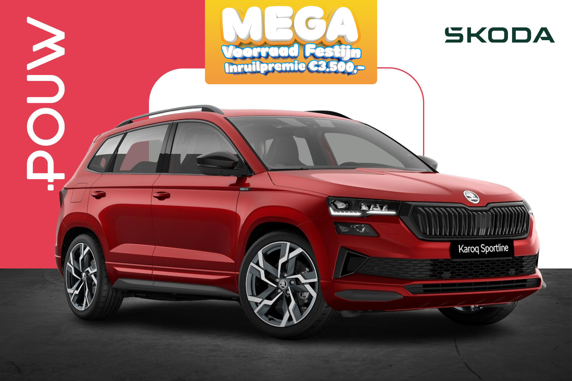 Skoda Karoq 1.5 TSI 150pk ACT Sportline Business | LMV 19" | Cruise Control Adaptief | Panoramadak