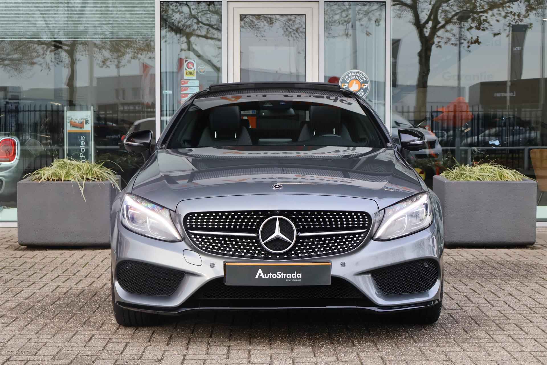 Mercedes C-Klasse Coupe C180 AMG-Line 156pk 9G-Tronic | Burmester | Memory | Leder | Navi | Climate | 360 Camera - 28/48