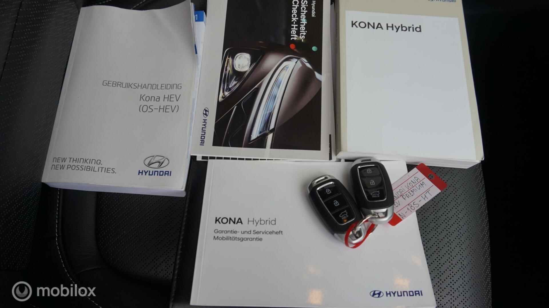 Hyundai Kona 1.6 GDI HEV Premium Navigatie | Leder | Head Up Display - 32/37