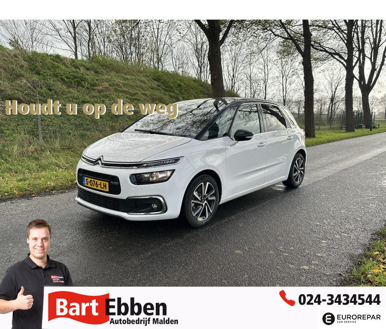 Citroën C4 Spacetourer 1.2 PureTech Selection | 2 jaar garantie | AUTOMAAT | Adaptieve cruise control | Trekhaak | Apple carplay | bij viaBOVAG.nl