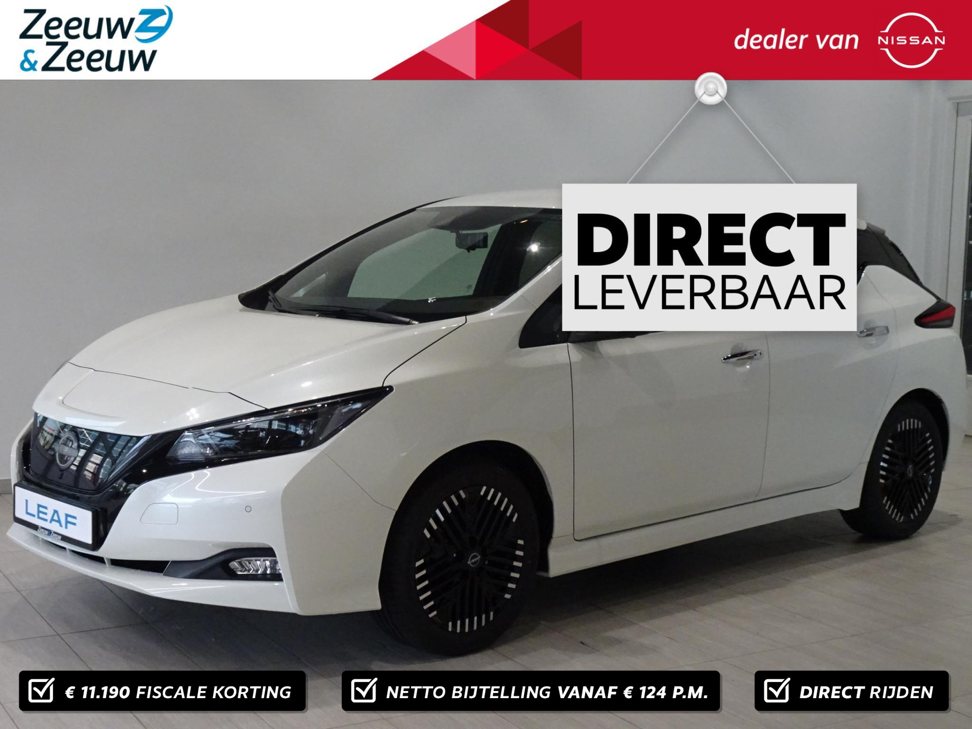 Nissan LEAF e+ Tekna 39 kWh +++| € 11.190,= PRIJSVERLAGING !! + €Korting € 2.950,-- SEPP ondersteuning van Zeeuw en Zeeuw! |