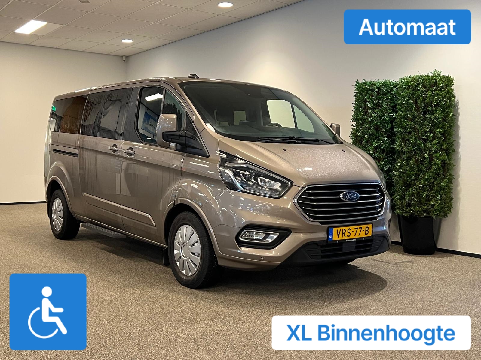 Ford Tourneo Custom L2H1 Rolstoelbus Automaat XXL-Ombouw 148cm