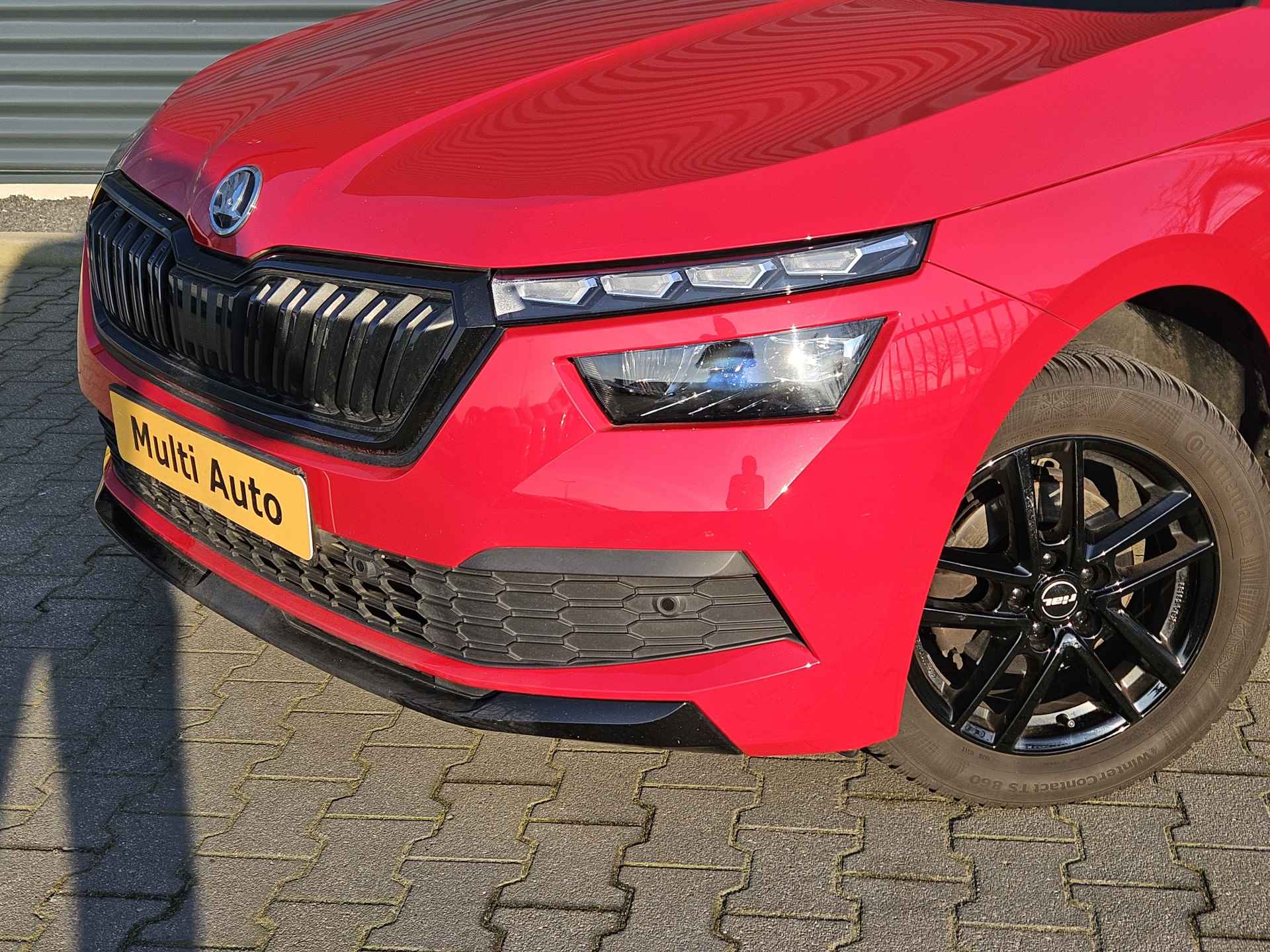 Škoda Kamiq 1.0 TSI Monte Carlo DSG Rood Metallic | Panodak | Camera | RS Sportstoelen Verwarmd | 18"L.M |  LED | Carplay | El. Achterklep |DAB | Cruise Control | - 7/13