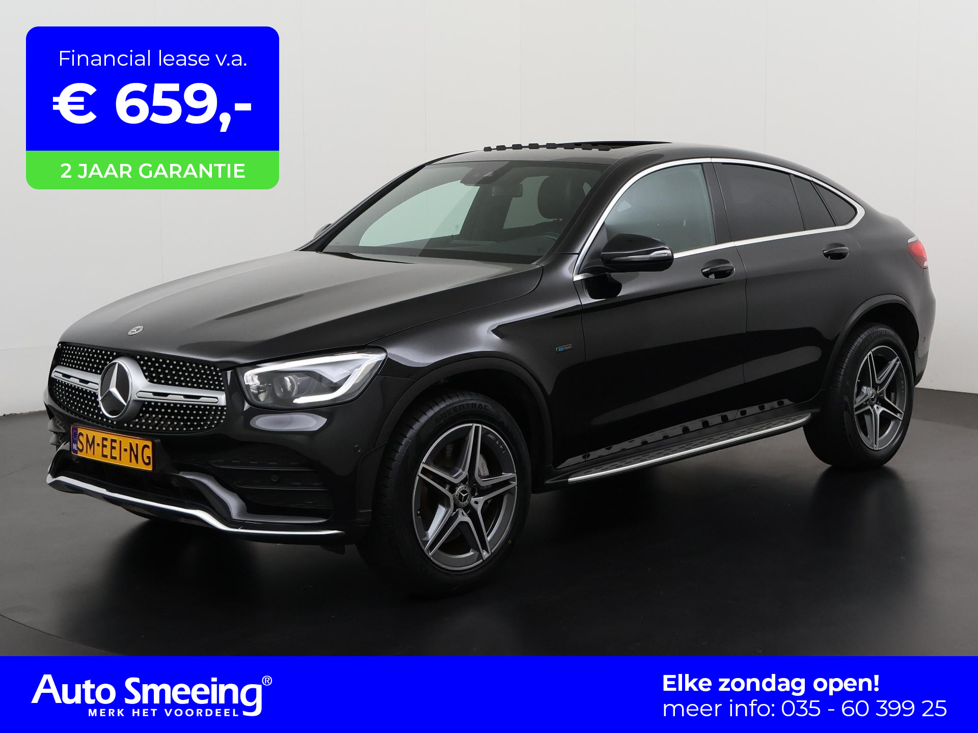 Mercedes-Benz GLC-klasse Coupé 300e 4MATIC Premium AMG | Schuifdak | Camera | Carplay| Blind spot | Zondag Open!