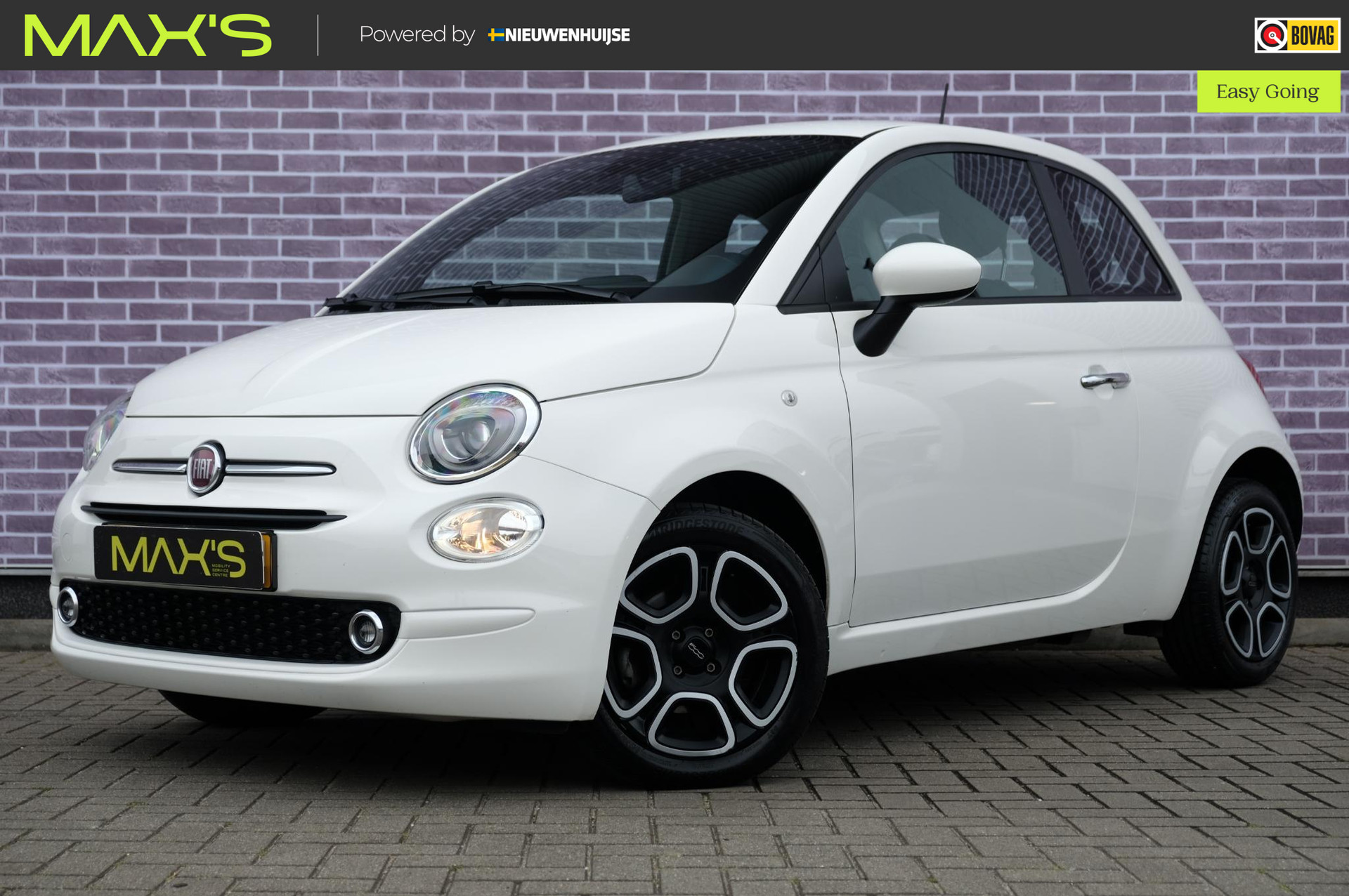 Fiat 500 1.0 Hybrid Club | Cruise/Climate Control | Parkeersensoren | Apple CarPlay & Android Auto | Multifunctioneel stuurwiel | Regen Sensor