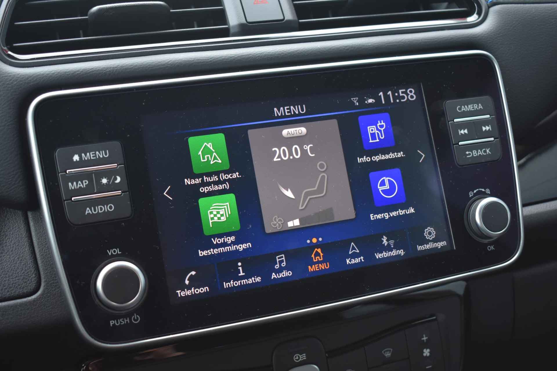 Nissan LEAF N-Connecta 39 kWh 150pk | Navigatie | 360 Camera | Stoelverwarming | Adaptive Cruise Control | - 22/38