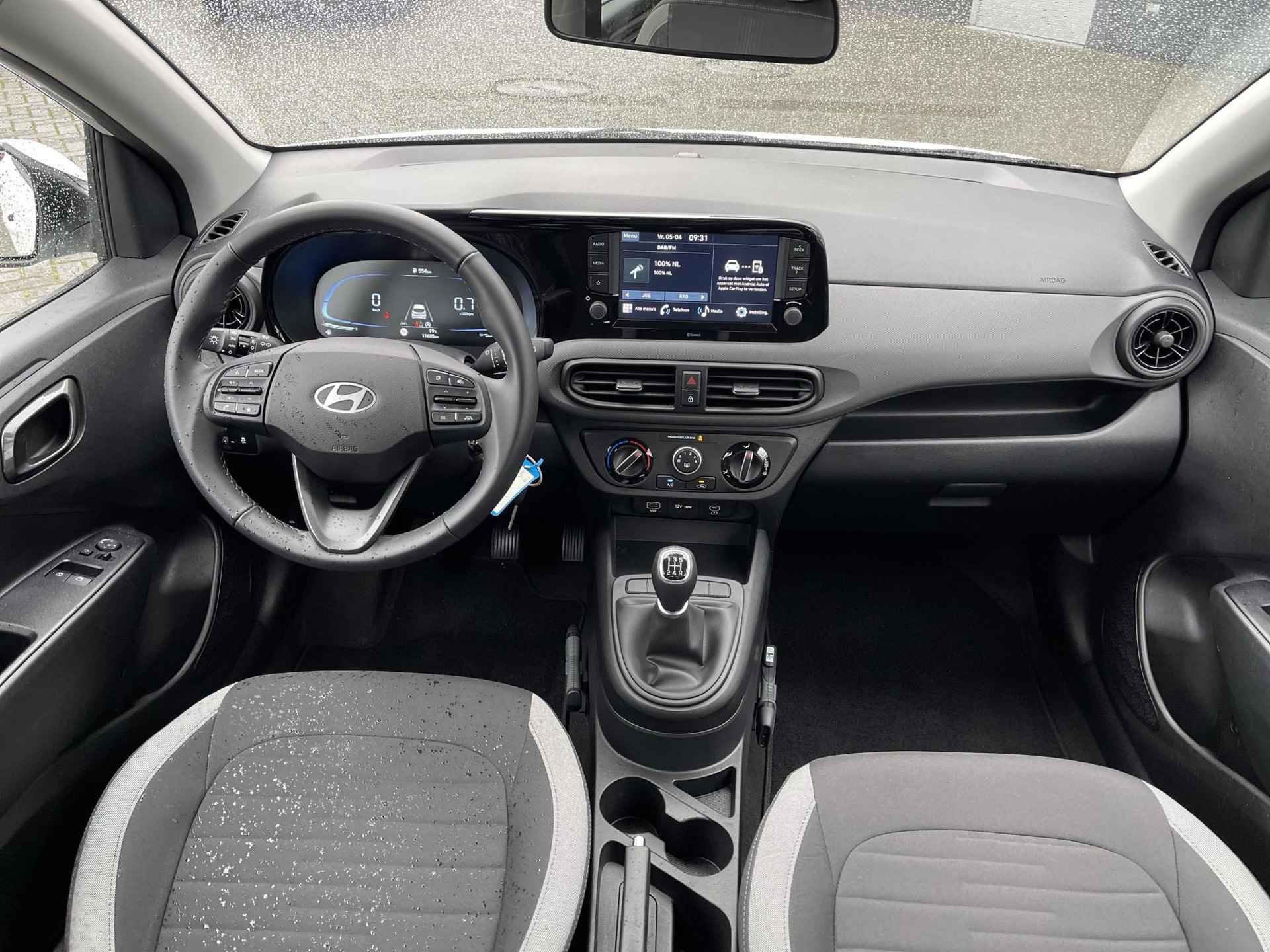Hyundai i10 1.0 Comfort *NIEUW MODEL* | Apple Carplay/Android Auto | Camera | Cruise Control | Airco | Bluetooth Tel. | DAB | Rijklaarprijs! - 13/25