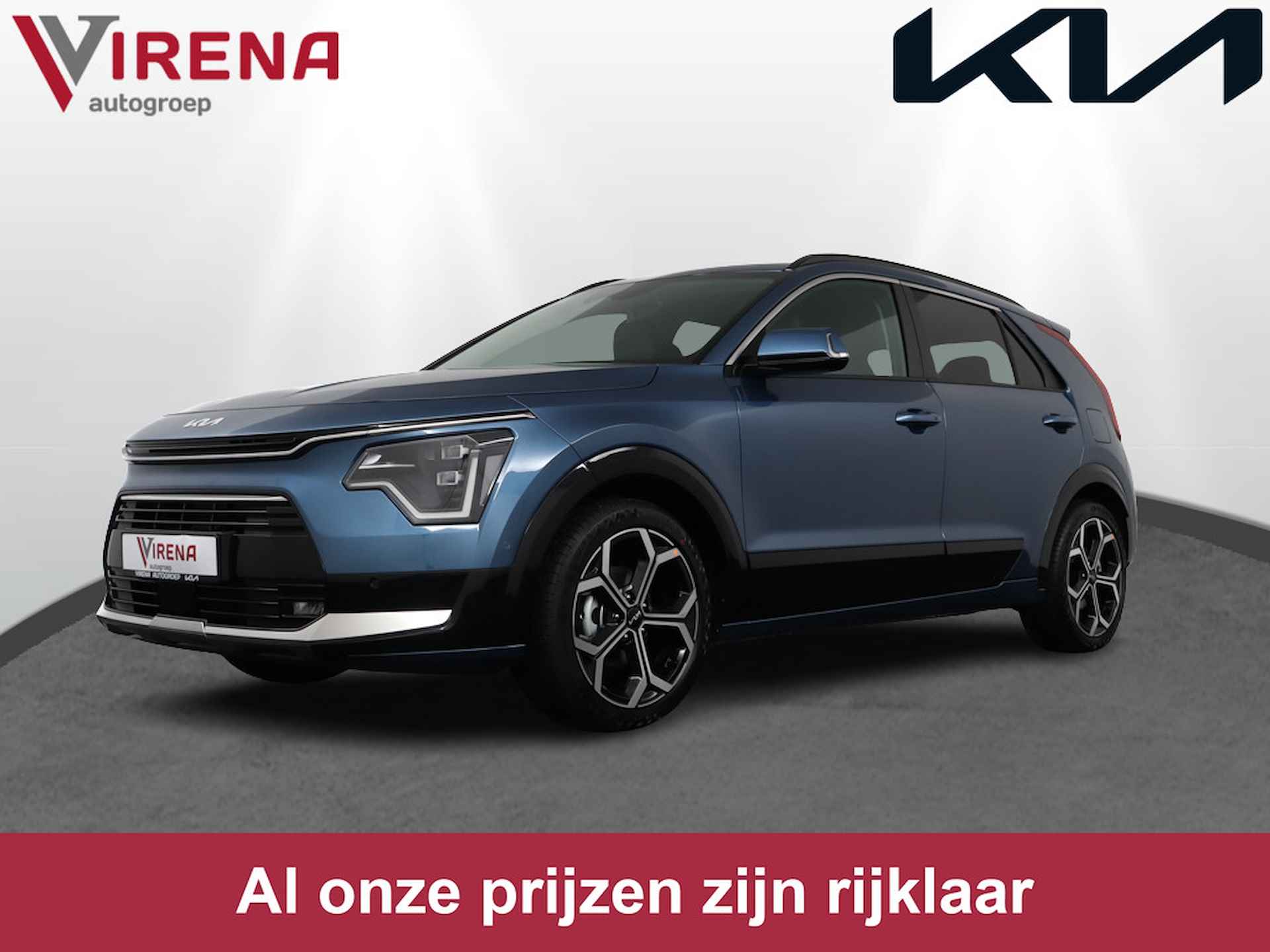 Kia Niro 1.6 GDi Hybrid ExecutiveLine - Direct leverbaar - Luxe uitvoering - Stoel-/stuurverwarming - Memory seats - Airco - Fabrieksgarantie tot 03-2032 - 1/50