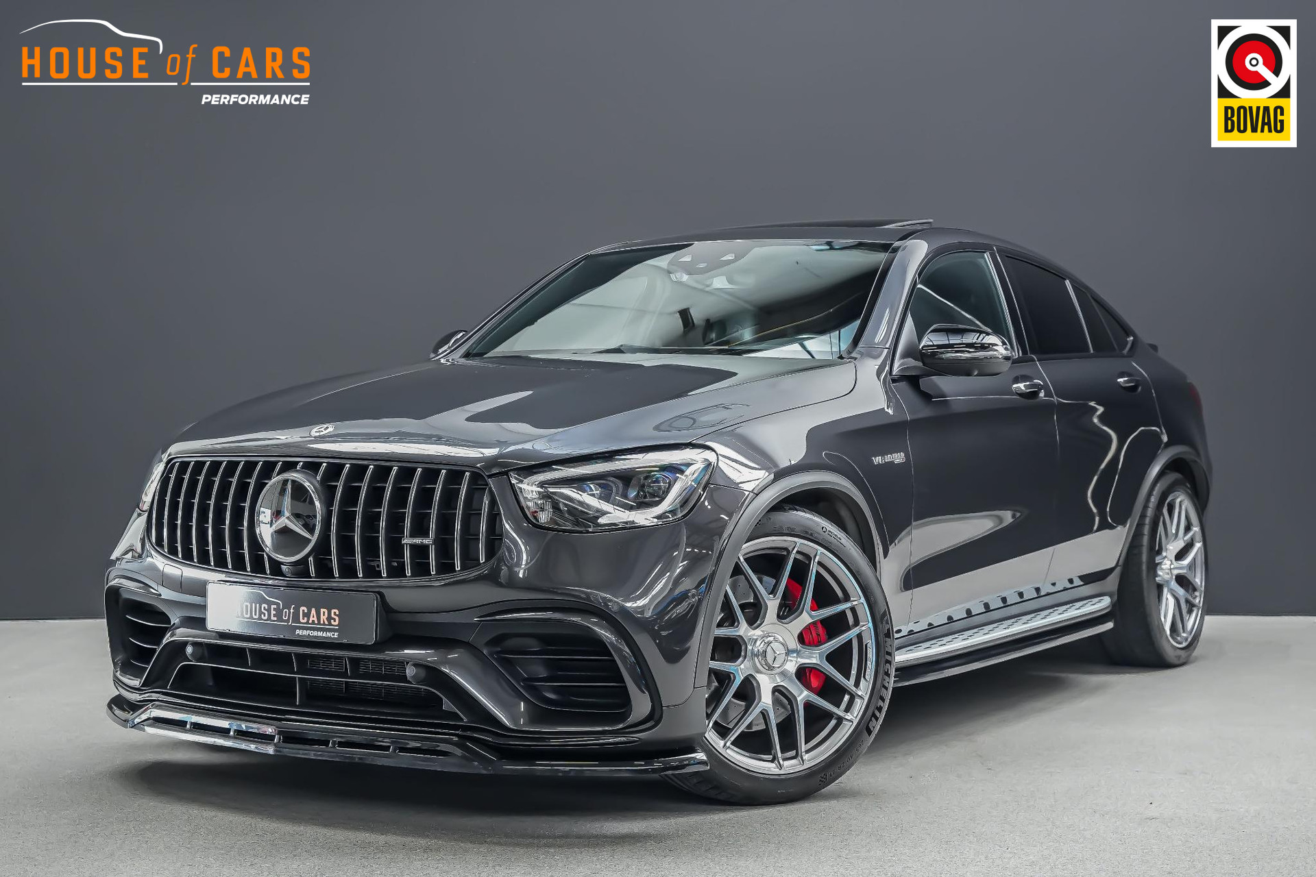 Mercedes-Benz GLC-klasse Coupé AMG 63 S 510pk 4MATIC+ |schuif/kantel dak|Burmester High end|sport uitlaat|360 camera|HUD|ambient light|elk stoelen + memory|trekhaak elektrisch|Apple Carplay|