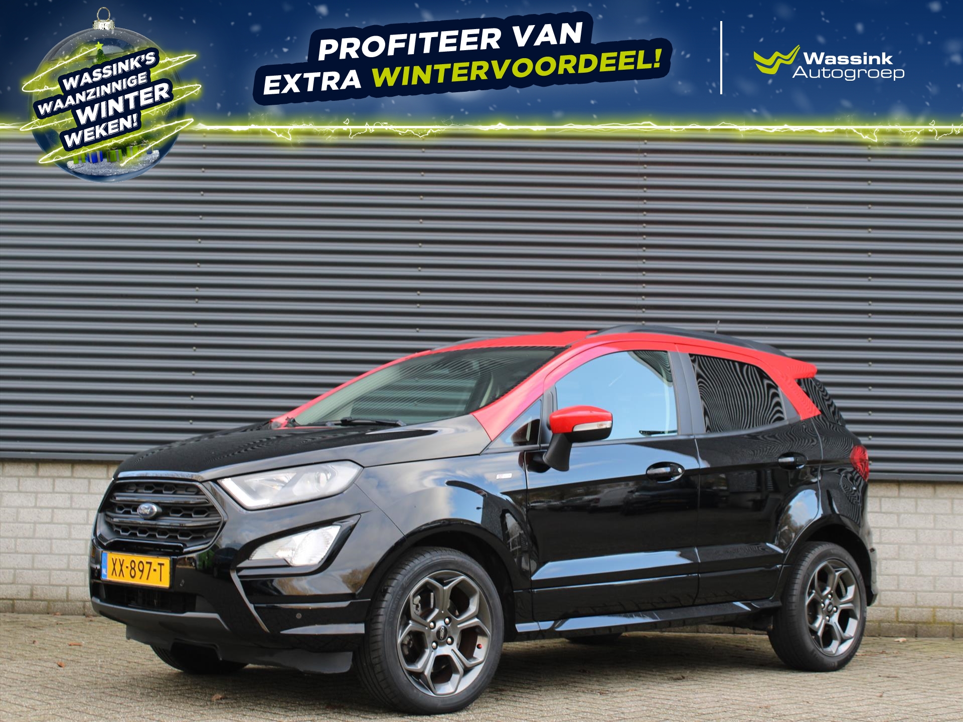 FORD Ecosport 1.0 EcoBoost 125pk ST-Line Black | Cruise Control | Parkeersensoren Achter | Navi