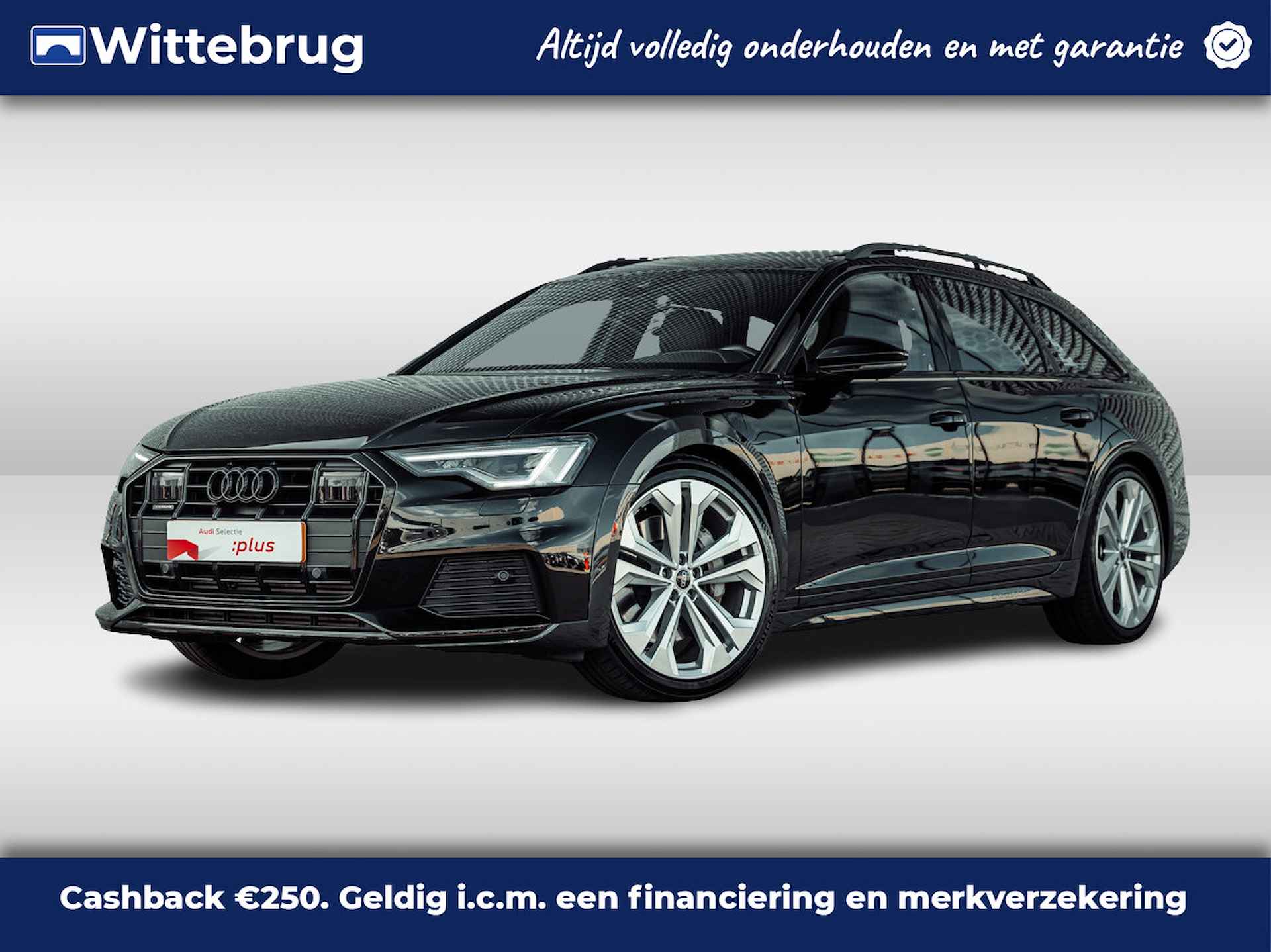 Audi A6 Allroad quattro 55 TFSI 340pk V6 s-tronic quattro | Panoramadak | Luchtvering | Standkachel | Tour pakket | Comfortsleutel | Sportstoelen | Matrix | Optiek zwart | 21" LM velgen - 1/36