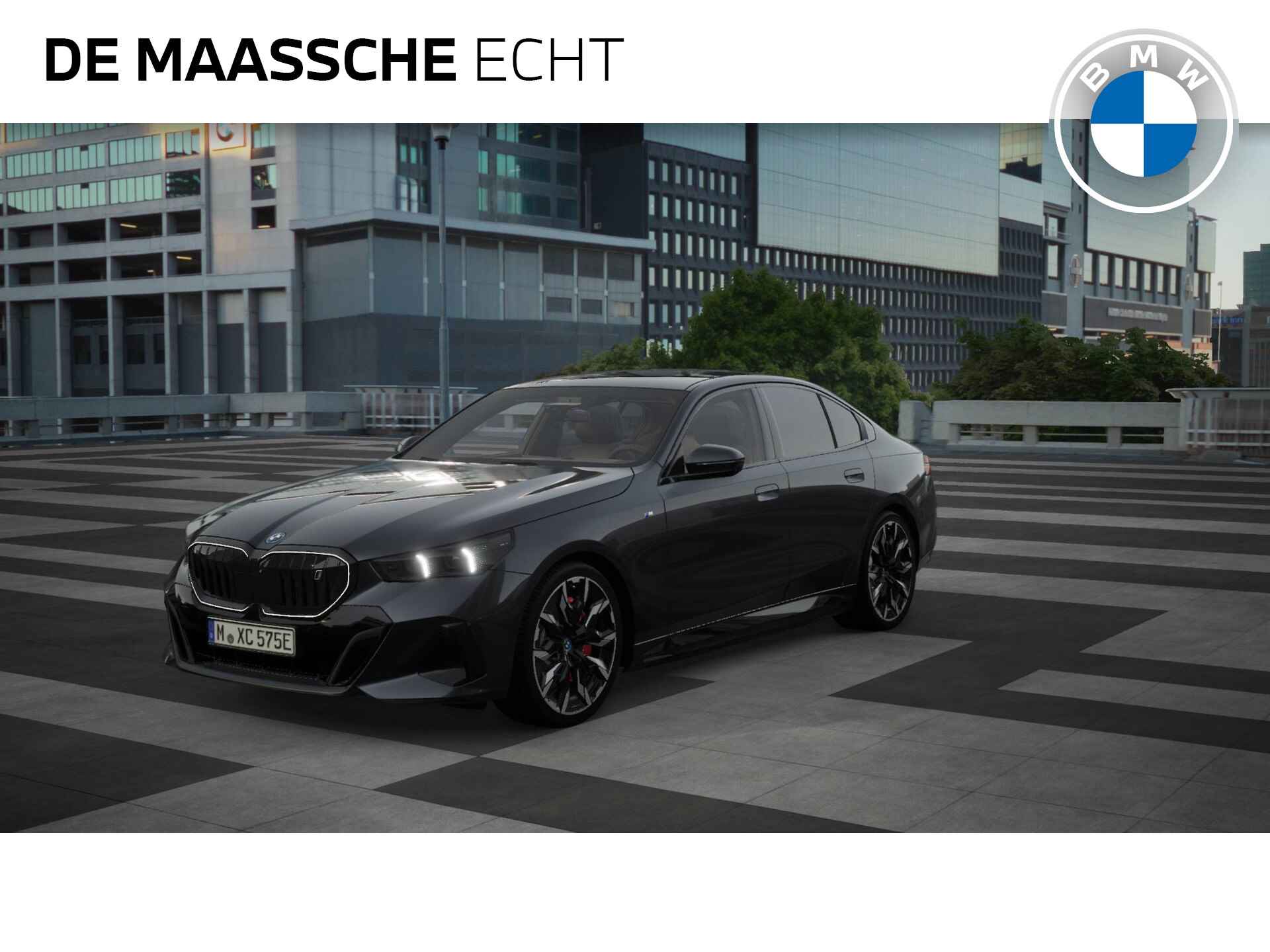 BMW i5 eDrive40 High Executive M Sport 84 kWh / Panoramadak / Trekhaak / Parking Assistant Professional / Adaptieve LED / Stoelventilatie / Driving Assistant Professional - 1/11