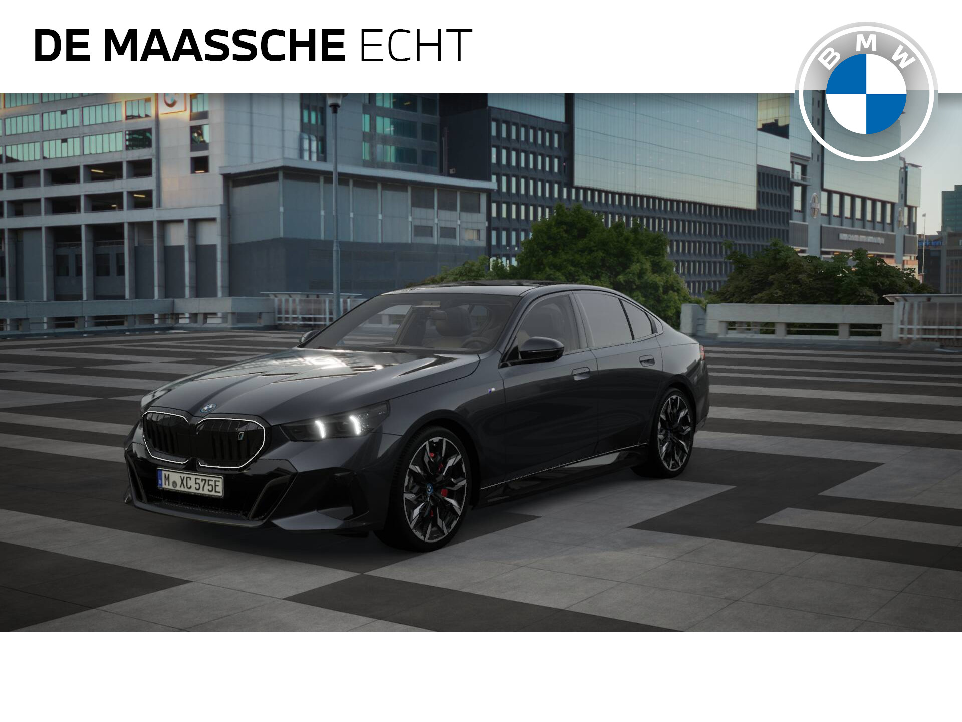BMW i5 eDrive40 High Executive M Sport 84 kWh / Panoramadak / Trekhaak / Parking Assistant Professional / Adaptieve LED / Stoelventilatie / Driving Assistant Professional bij viaBOVAG.nl