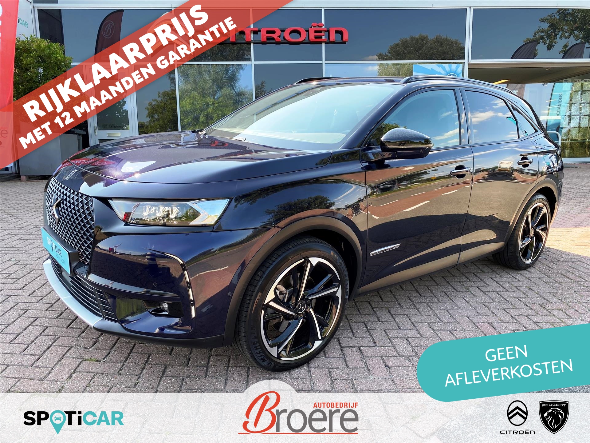 DS Ds 7 Crossback 1.6 E-TENSE 300pk Aut 4x4 Louvre | night vision, elek. achtreklep, adaptive cruise, leder, elek. verstelbare voorstoelen, 20 inch velgen, dab