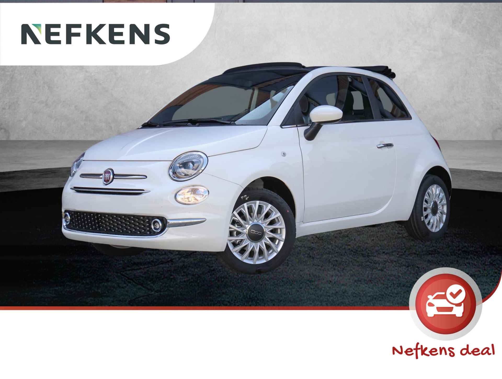 Fiat 500 C 69pk Hybrid Dolcevita Finale (Direct rijden!!/Climate/AppleCarPlay/15"LMV Velg/7"scherm!!) - 1/39