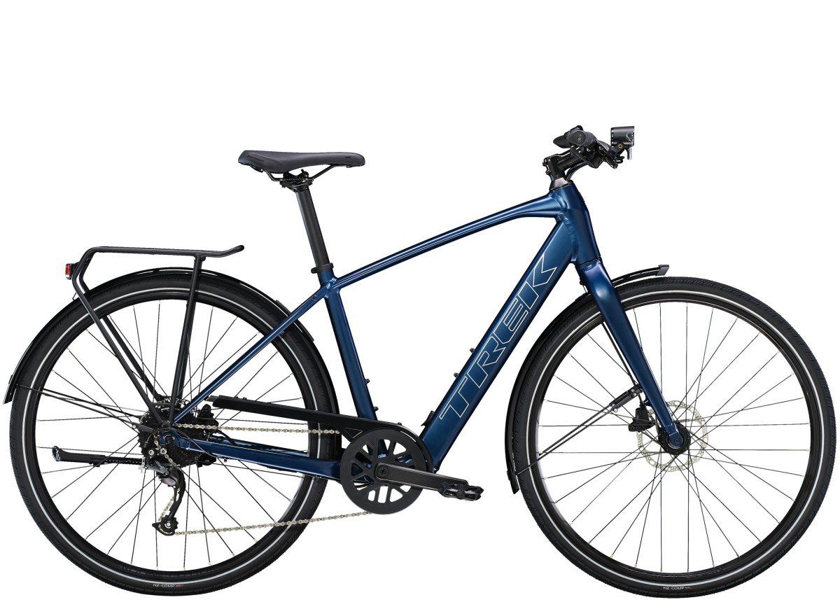 TREK FX+ 2 250Wh Satin Mulsanne Blue L 51cm L 2023