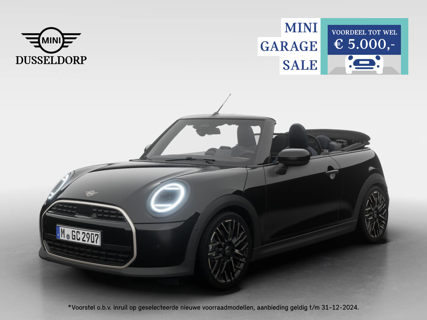 MINI Cooper Cabrio C Favoured Pakket M PRIVATE LEASE EUR 783,- (48 mnd/10.000km)