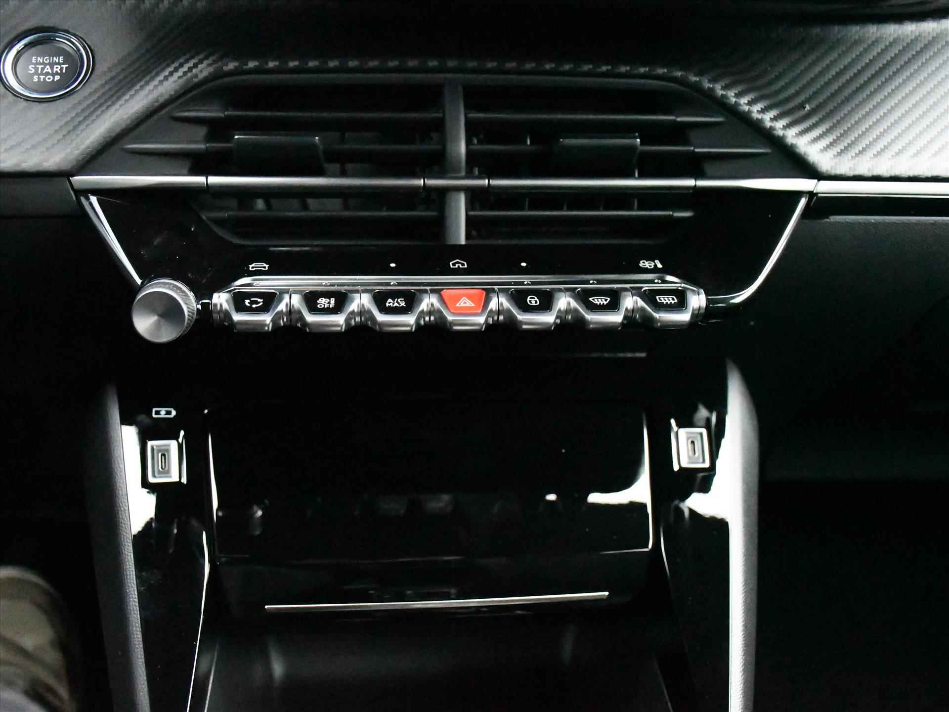 Peugeot e-2008 EV GT 54kWh 156pk Automaat STANDKACHEL | ADAPT. CRUISE | 18''LM | PDC + 360° CAM. | DAB | DODE HOEK | KEYLESS - 21/34