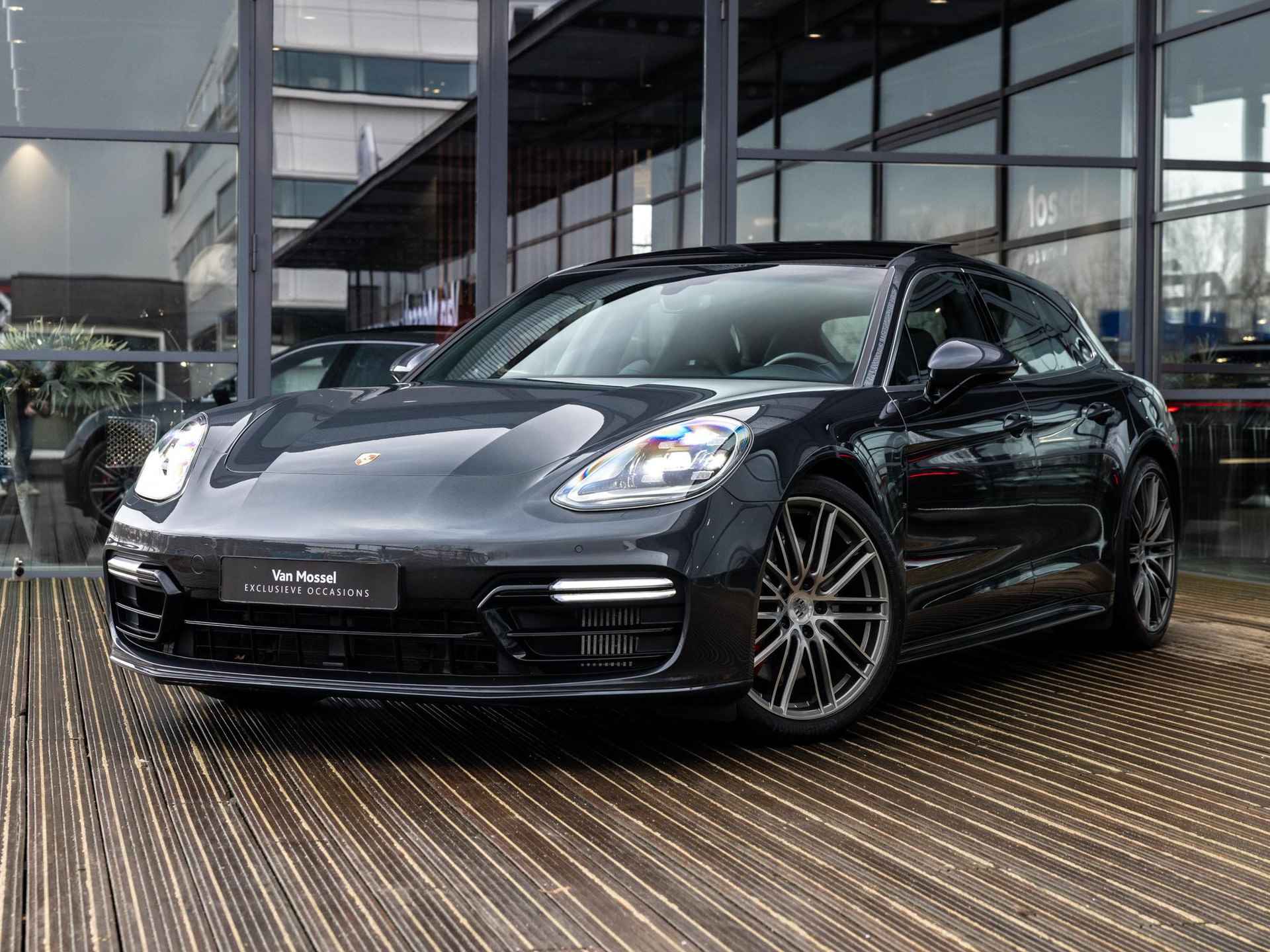 Porsche Panamera Sport Turismo 2.9 4 E-Hybrid | SPORTDESIGN | SPORTCHRONO | SOFTCLOSE | BOSE | PANORAMA/SCHUIF-KANTELDAK | PASM LUCHTVERING | SPORTUITLAATSYSTEEM | NL AUTO | VULKAANGRIJS | 21INCH | - 2/49