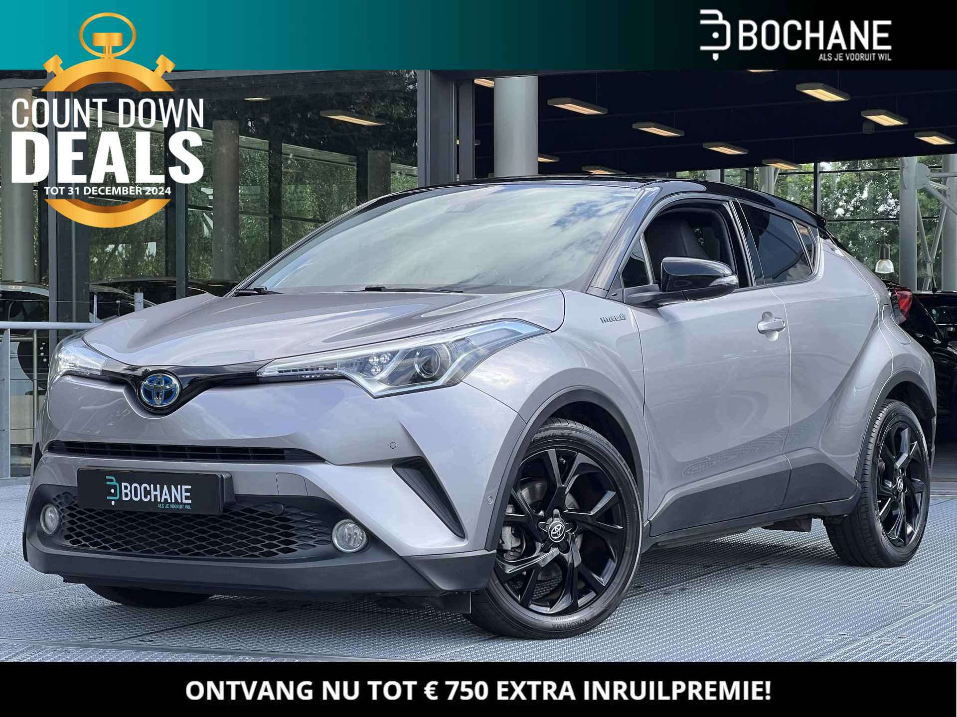 Toyota C-HR 1.8 Hybrid Black Edition | Navigatie | Leder | JBL Audio - 1/35