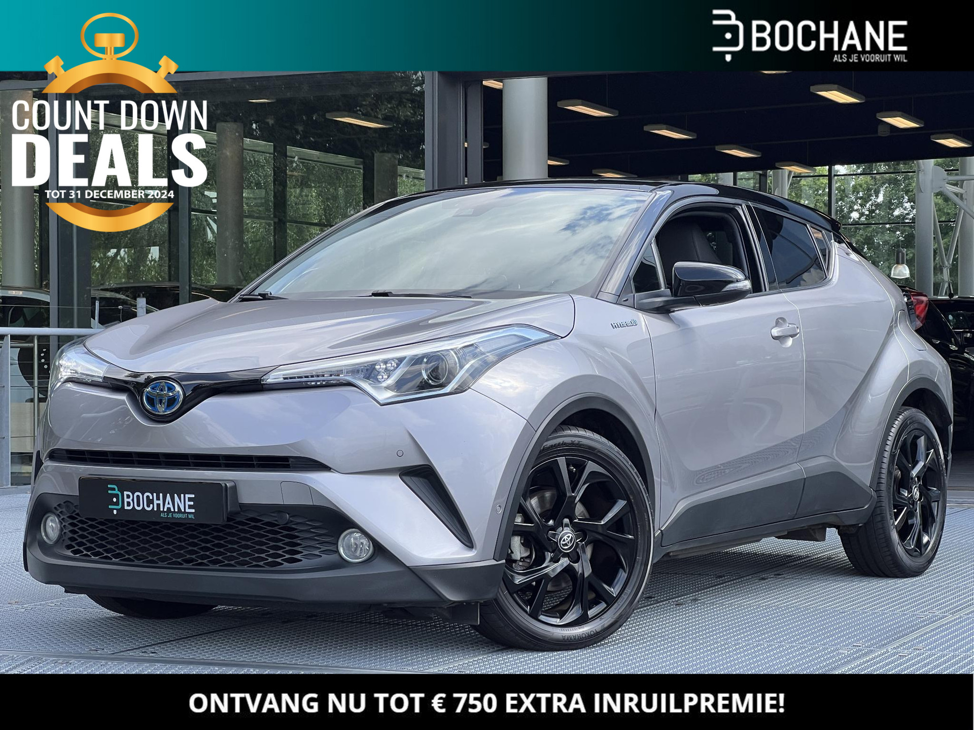 Toyota C-HR 1.8 Hybrid Black Edition | Navigatie | Leder | JBL Audio