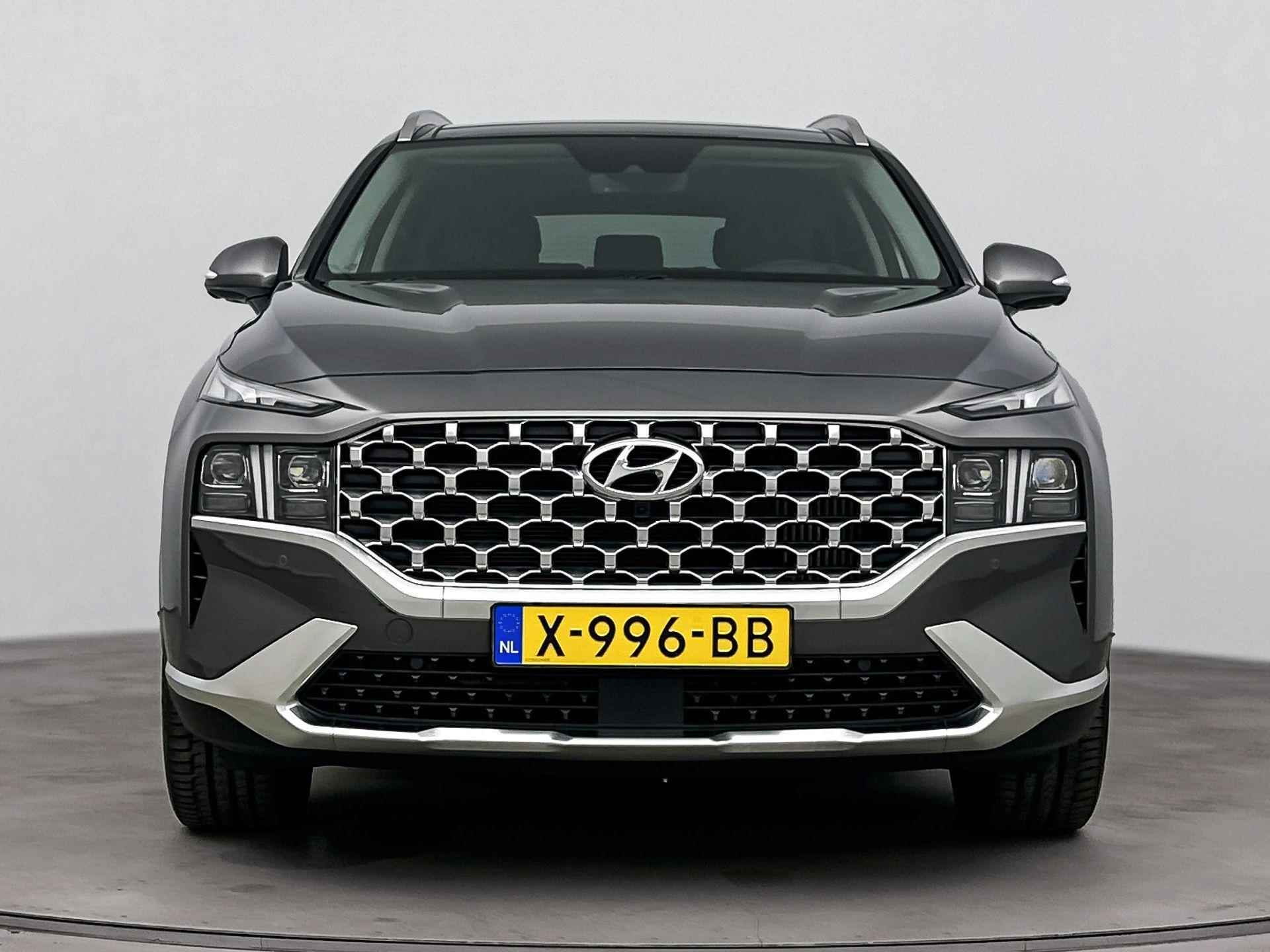 Hyundai Santa Fe 1.6 T-GDI PHEV PREMIUM SKY 7P. | SCHUIF DAK | NAVI | CLIMA | CRUISE | 360 CAMERA | LEDER | FABRIEKSGARANTIE GELDIG T/M 10-2028! | - 5/35