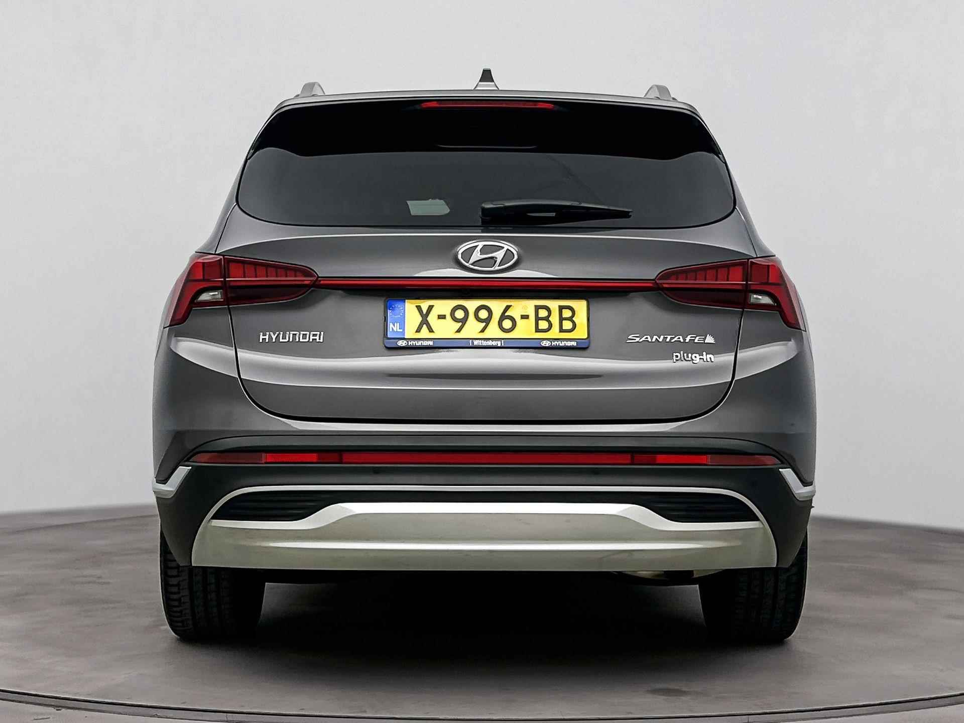 Hyundai Santa Fe 1.6 T-GDI PHEV PREMIUM SKY 7P. | SCHUIF DAK | NAVI | CLIMA | CRUISE | 360 CAMERA | LEDER | FABRIEKSGARANTIE GELDIG T/M 10-2028! | - 6/35