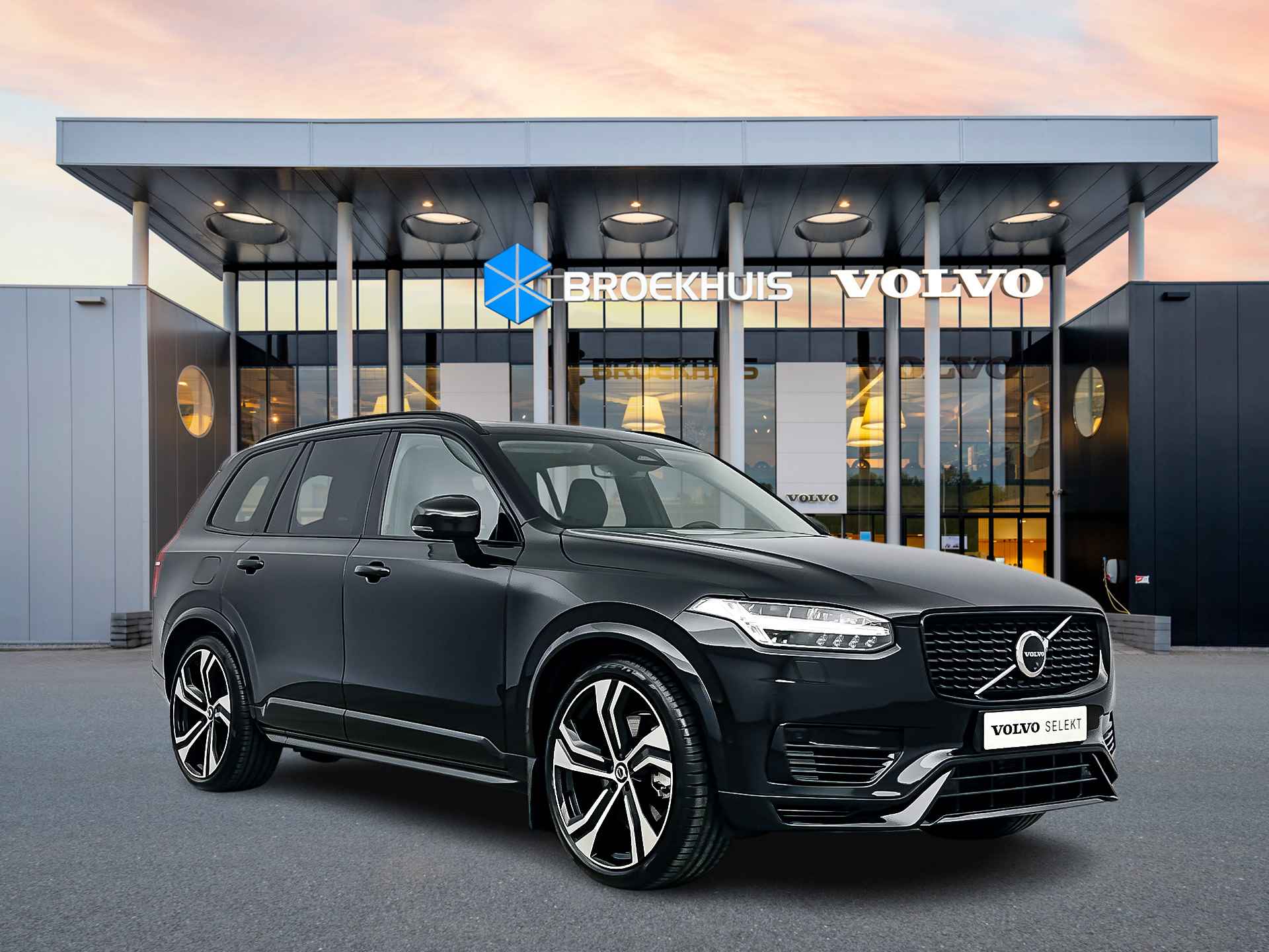 Volvo XC90 T8 Recharge AWD Ultra Dark | 22'' | Luchtvering | Bowers & Wilkins | Stoelventilatie/massage | 360-Camera | Head-up | Trekhaak | - 3/39