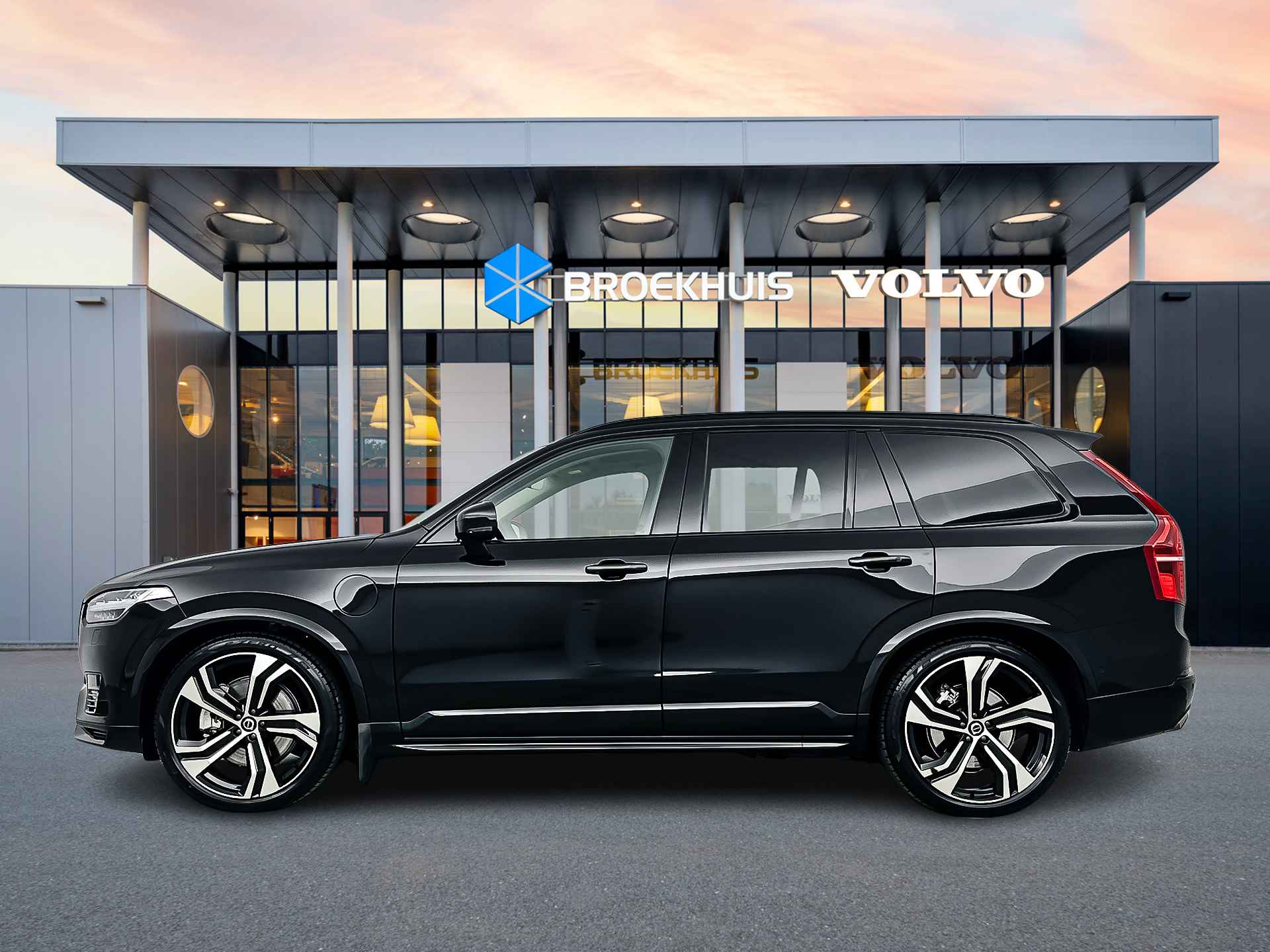 Volvo XC90 T8 Recharge AWD Ultra Dark | 22'' | Luchtvering | Bowers & Wilkins | Stoelventilatie/massage | 360-Camera | Head-up | Trekhaak | - 9/39