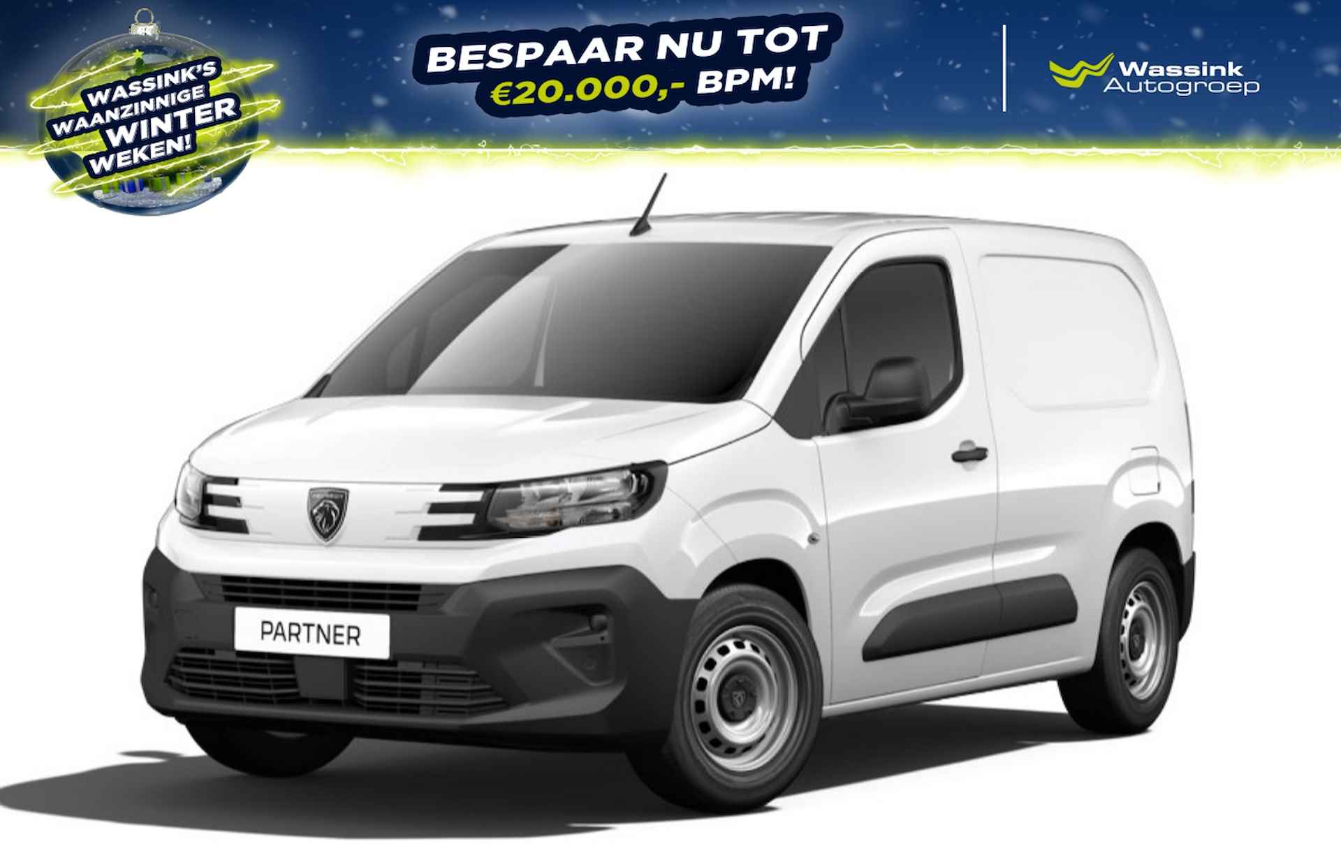 Peugeot Partner 1.5 BlueHDi 100pk L1 | Navi by App | Cruise Control | Pakket Comfort Connect | Houtenvloer Laadruimte  | - 1/9