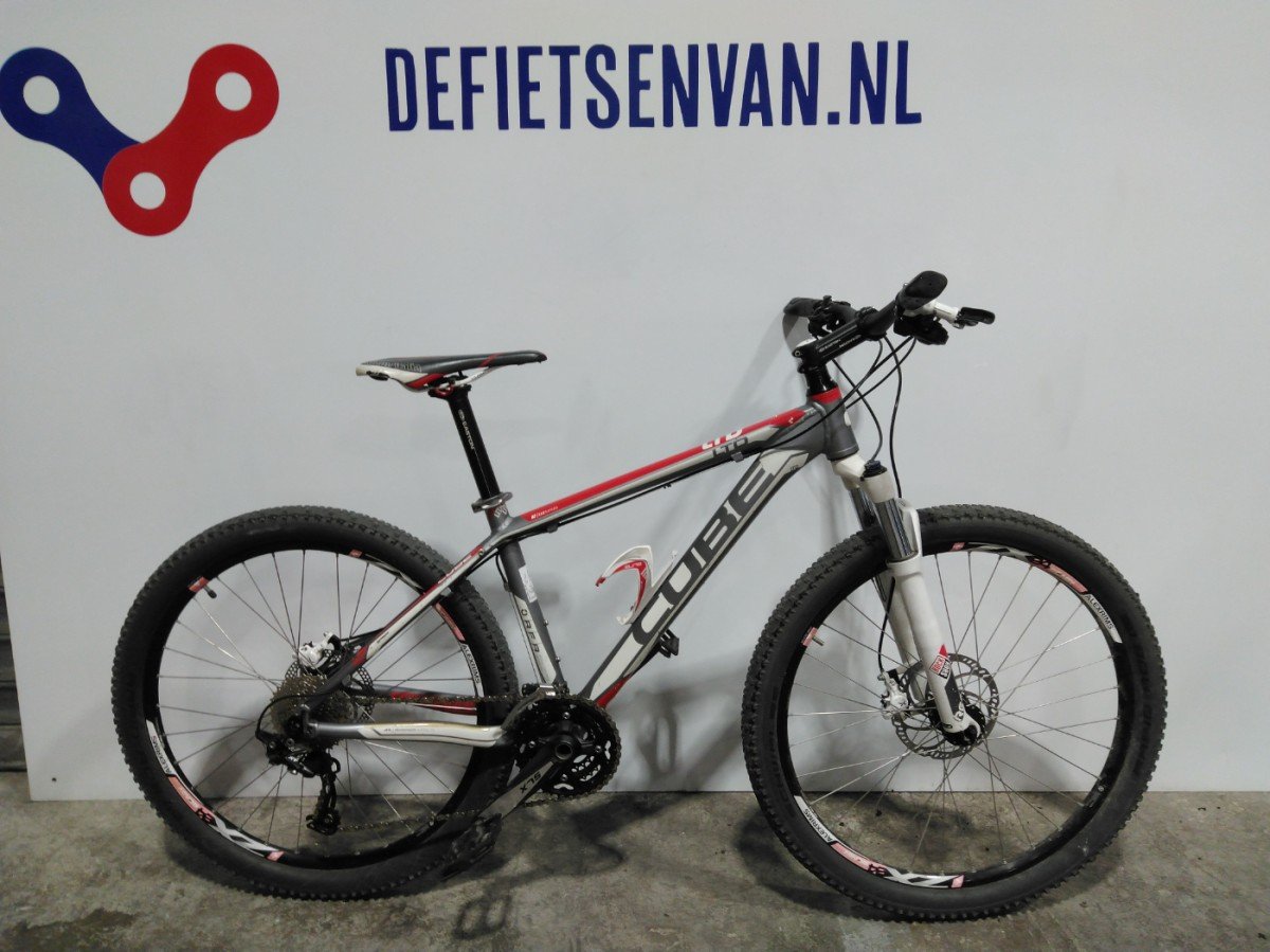 Cube RFR LTD 26" Heren Wit/rood/grijs 41cm