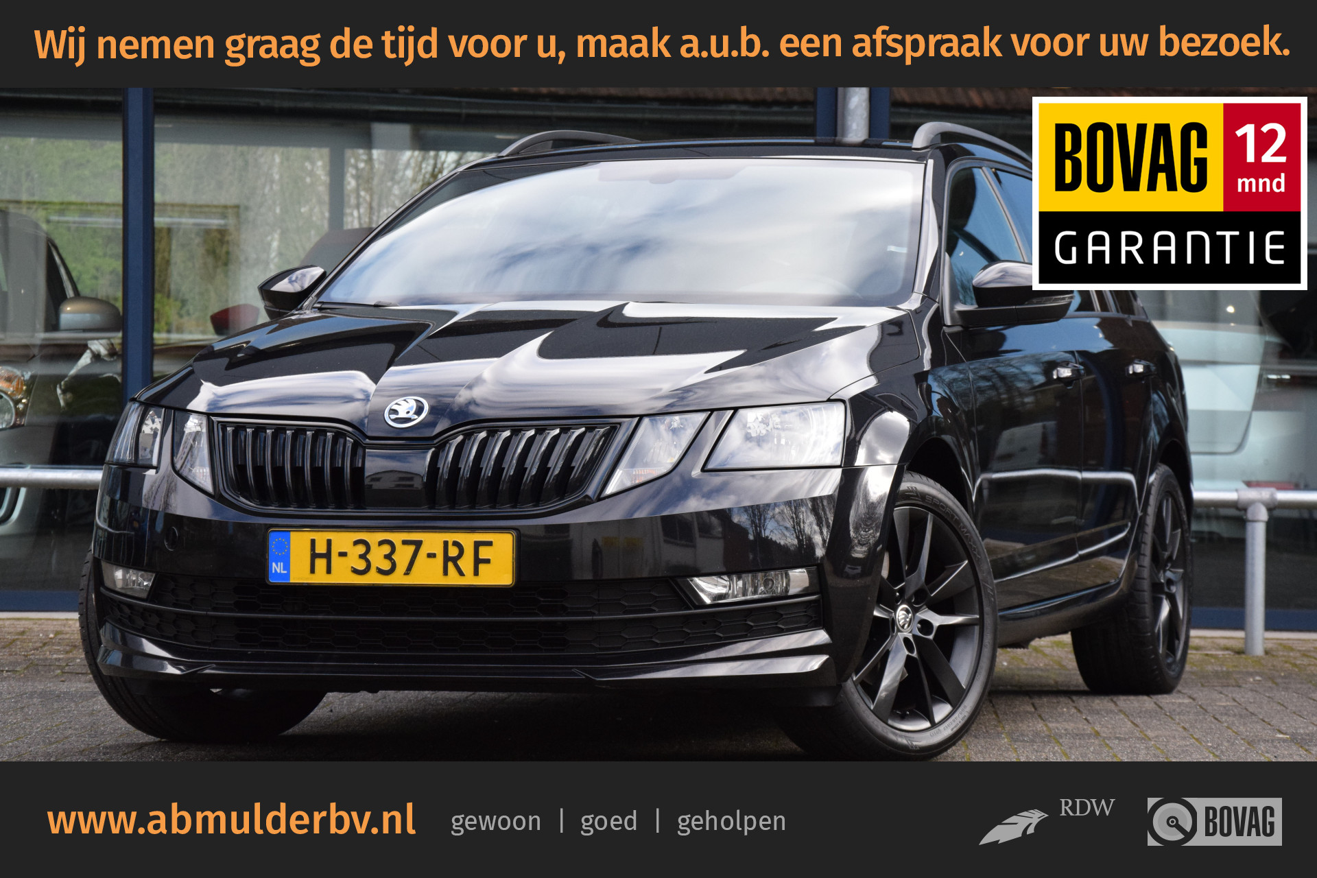Škoda Octavia Combi 1.5 TSI Greentech Sport Business | NL-Auto | BOVAG Garantie | Trekhaak |  Apple Carplay/Android Auto | Sportstoelen en Stuur | 17'' Velgen | Navigatie | PDC Achter | bij viaBOVAG.nl