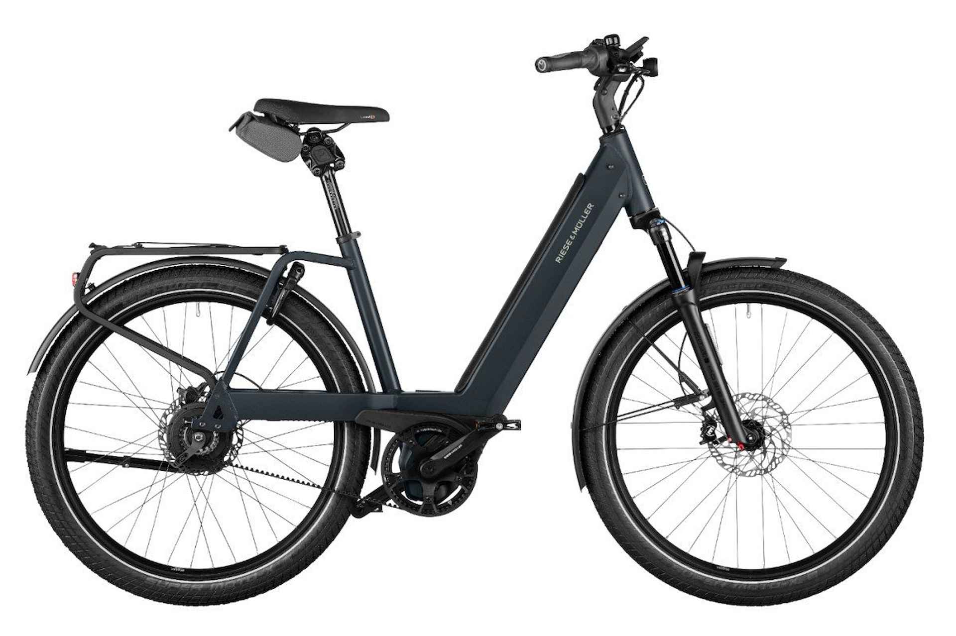 Riese & Müller Nevo4 GT Vario 750Wh Dames monotube Dark grey matt 47cm 2024 - 1/1