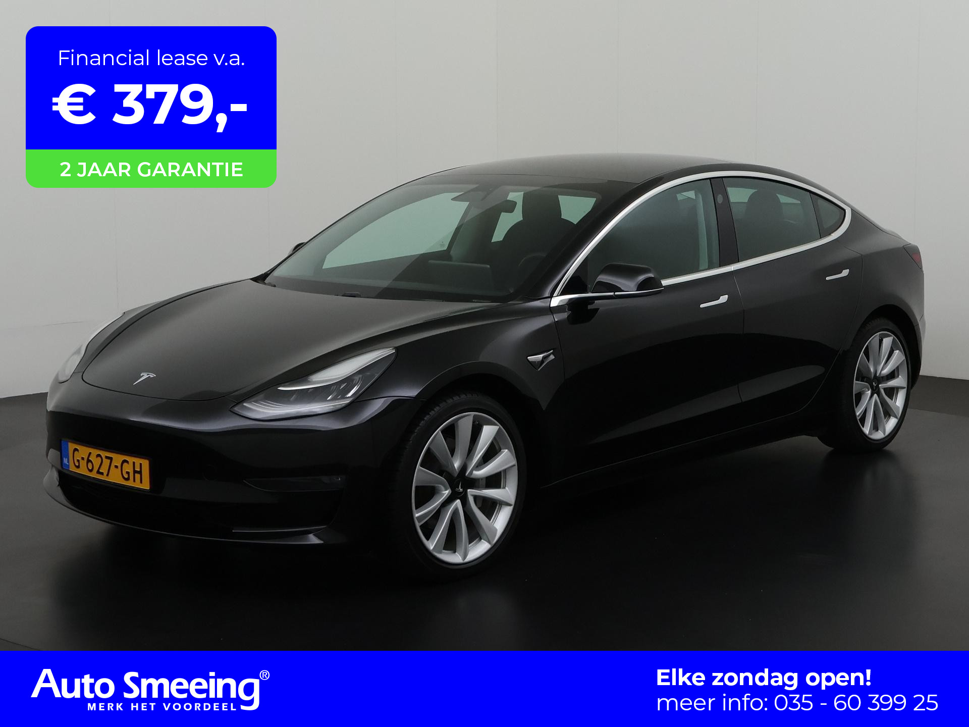 Tesla Model 3 Long Range AWD Dual | Camera | Adapt.cruise | Blind spot | Premium audio | Zondag open!