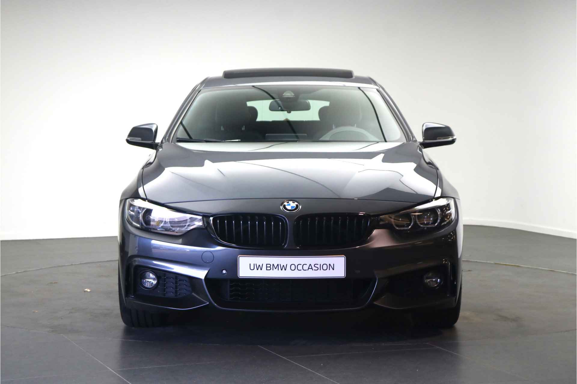 BMW 4 Serie Gran Coupé 420i High Executive M Sport Automaat / Schuif-kanteldak / Achteruitrijcamera / Sportstoelen / Head-Up / Park Assistant / Stoelverwarming - 6/27