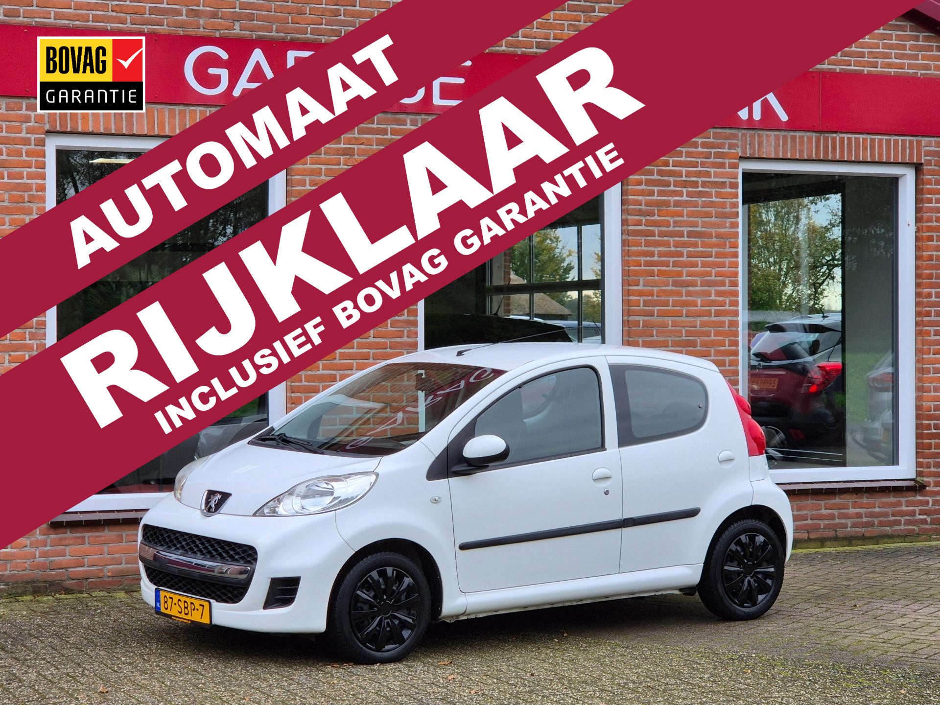 Peugeot 107 1.0-12V XS 68PK 5drs AUTOMAAT airco, elektr.ramen, centr.vergr, radio/cd RIJKLAAR