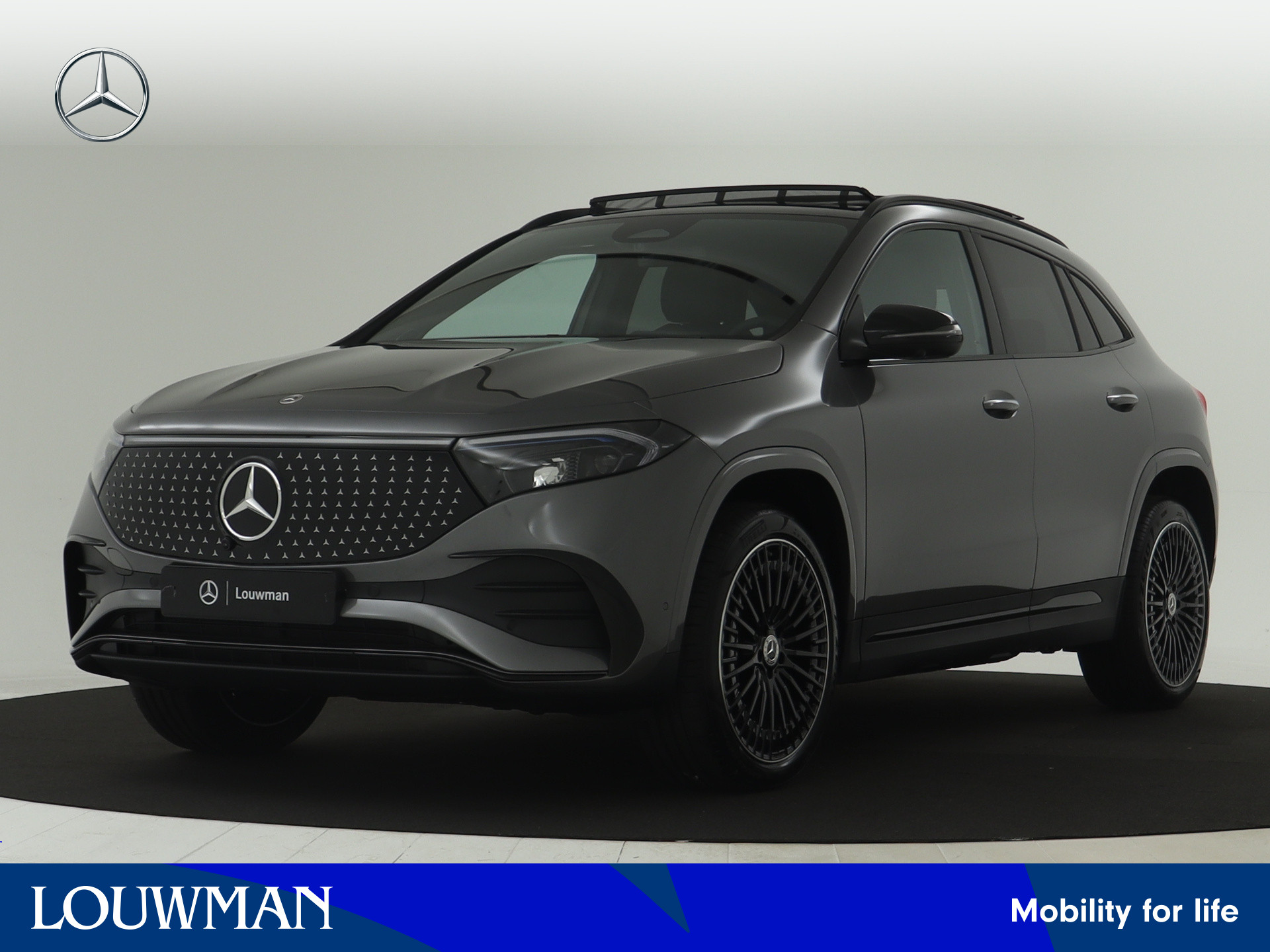 Mercedes-Benz EQA 250+ AMG Line 71 kWh | Nightpakket | Premium pakket | Parkeerpakket met 360°-camera | KEYLESS-GO comfort pakket | GUARD 360° Voertuigbescherming Plus | Winter pakket | EASY PACK achterklep |