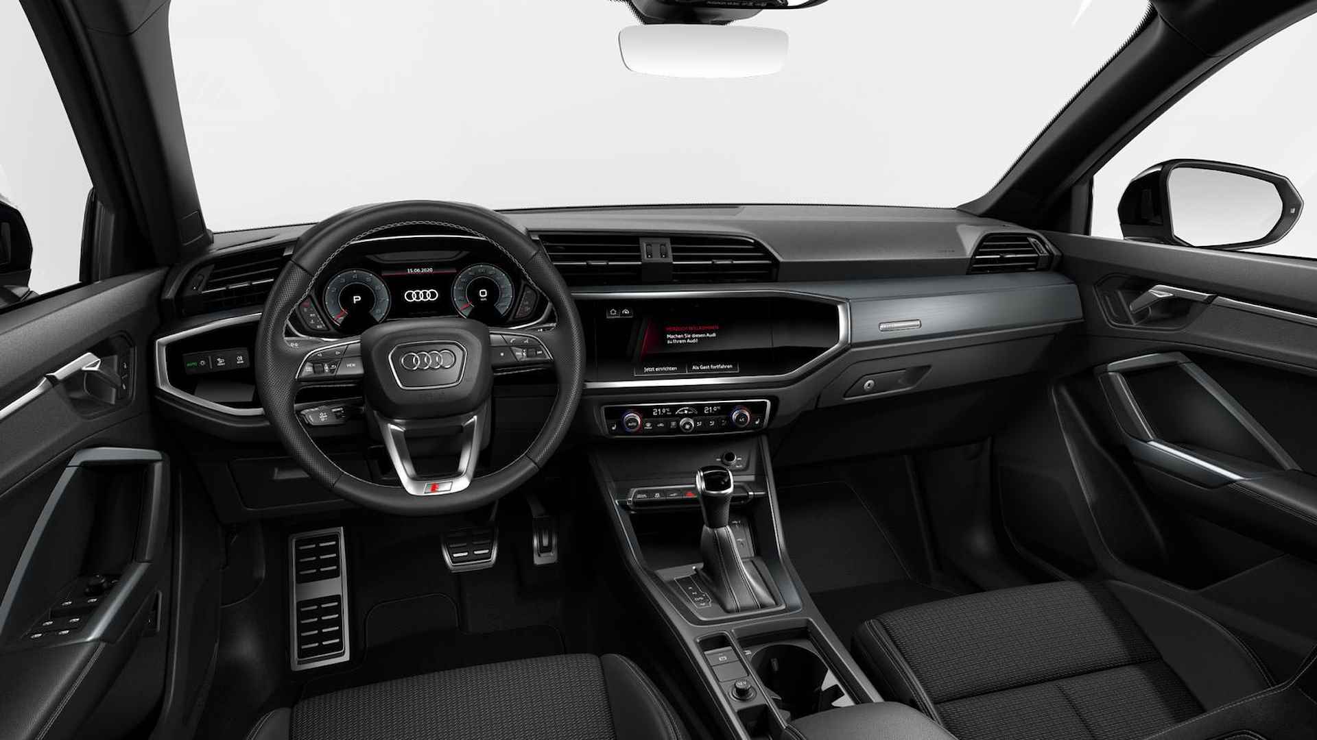 Audi Q3 45 TFSI e S edition S Line interieur - Buitenspiegels Elektrisch Inklapbaar - Sportstoelen - Verwarmde Voorstoelen - Elektrische Achterklep - Parkeerhulp Plus - Assistentie Pakket - Getinte Ruiten - - 3/18