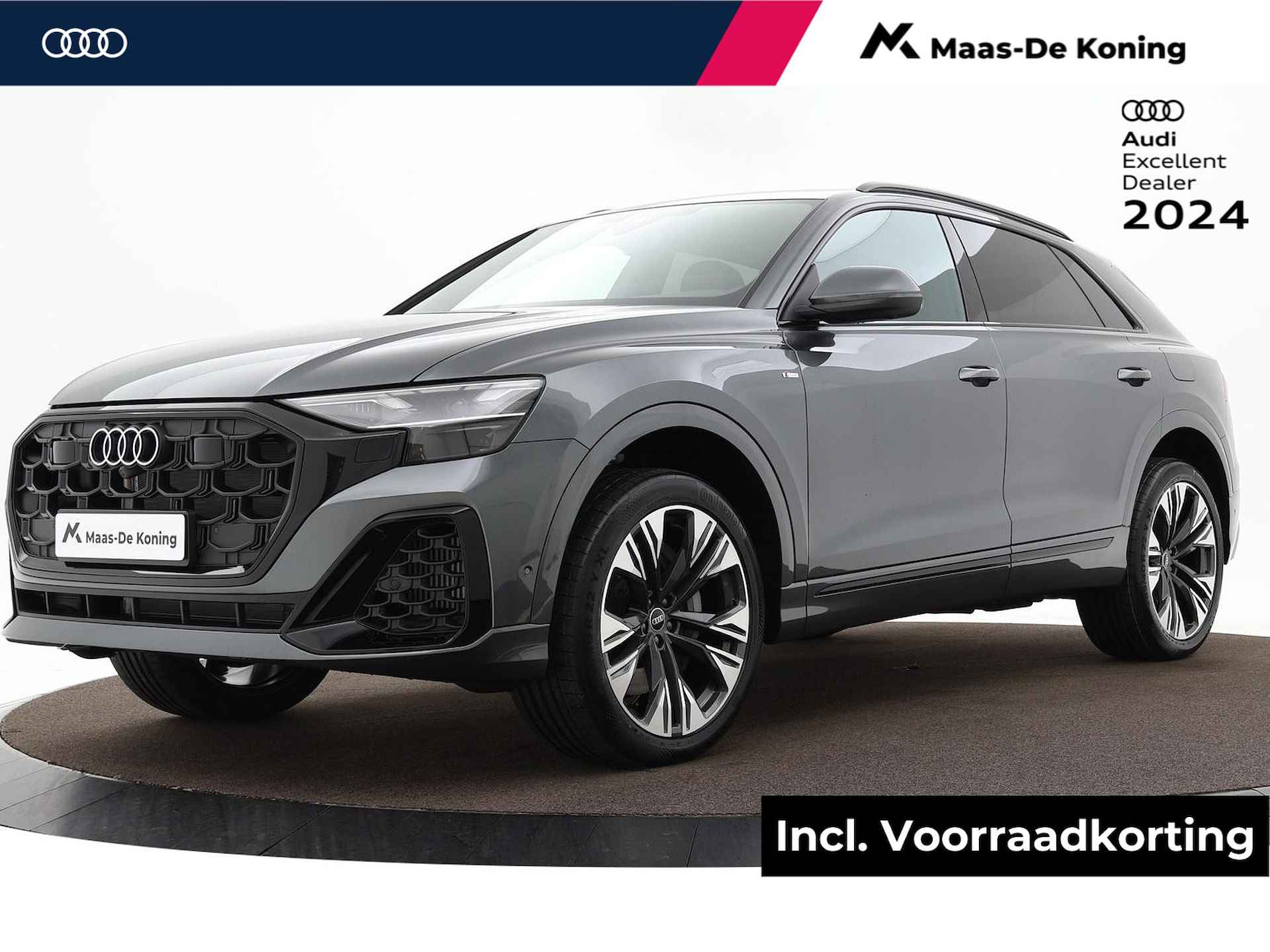 Audi Q8 Pro Line S 55 TFSI e 394 PK · B&O sound systeem · Comfortsleutel · Panoramadak · Optiekpakket zwart · Assistentiepakket tour + parking