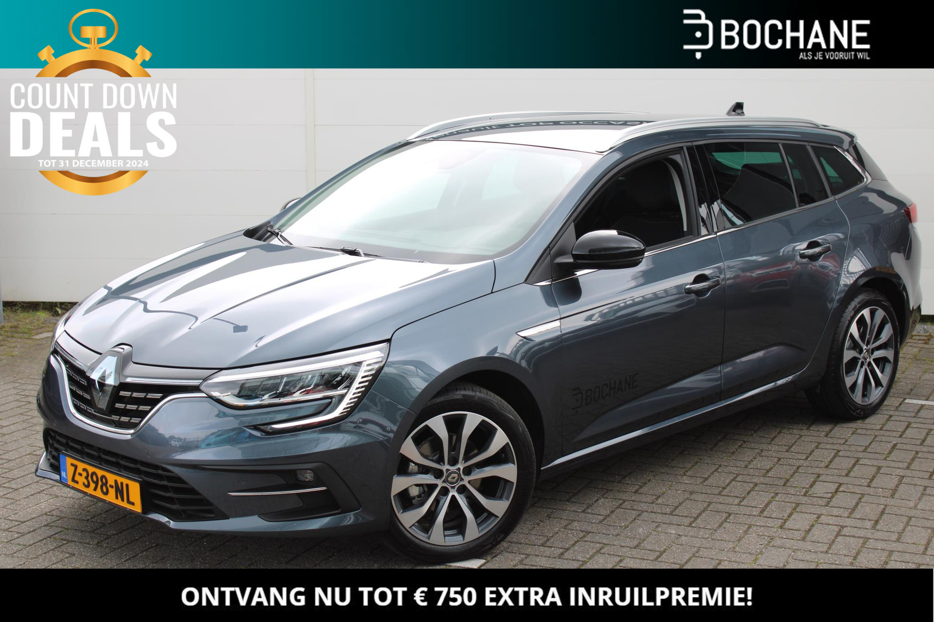 Renault Mégane Estate 1.3 TCe 140 EDC Techno | Trekhaak 1700KG! | Automaat | Groot Scherm | Winter Pack | LMV. | Half Leder | Geen Import!