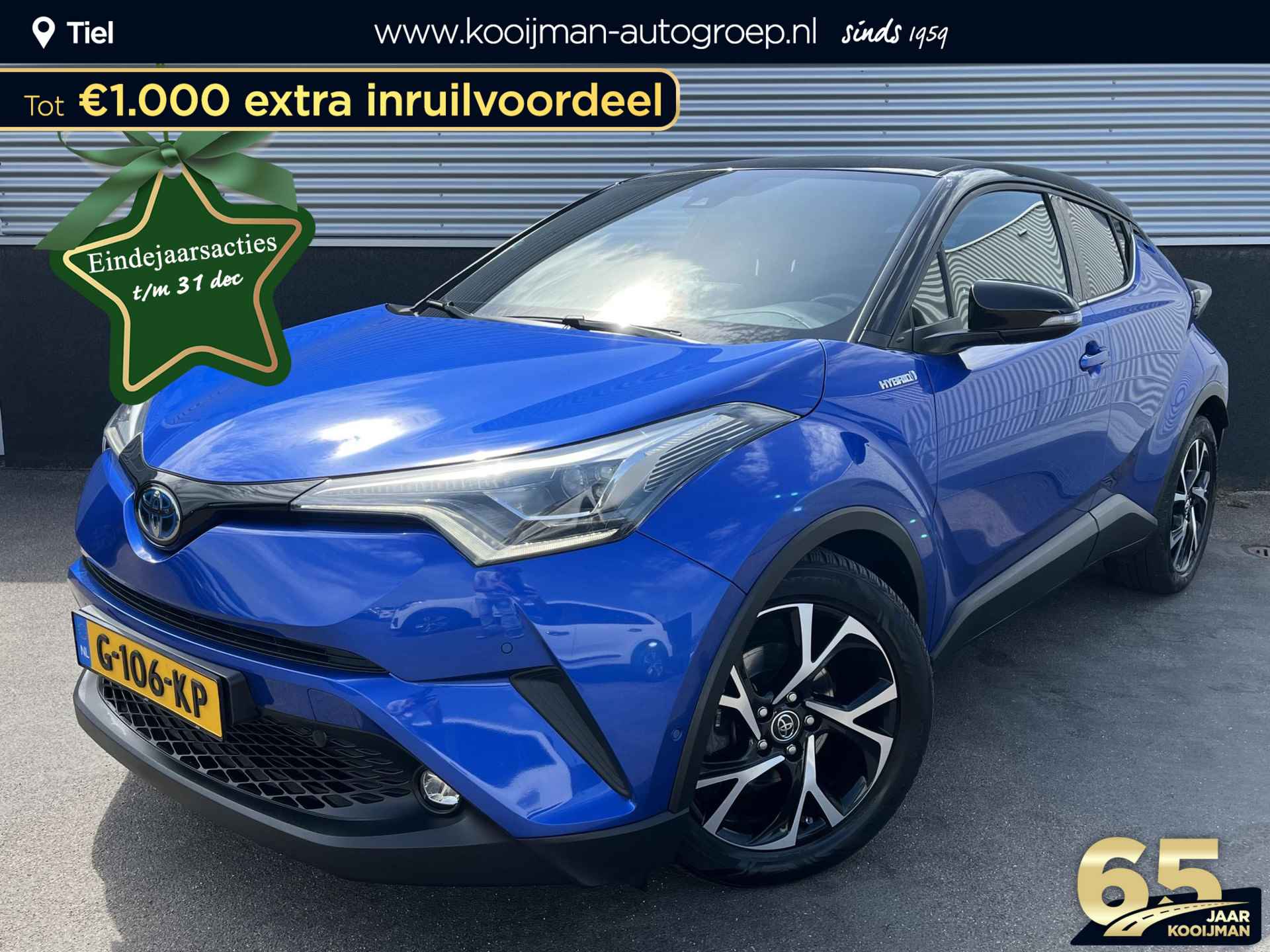 Toyota C-HR 1.8 Hybrid Style Ultimate Navigatie, Stuurwiel- & Stoelverwarming, Dodehoekdetectie, 18" LMV, Adaptieve cruise control, Achteruitrijcamera, PDC, JBL - 1/54