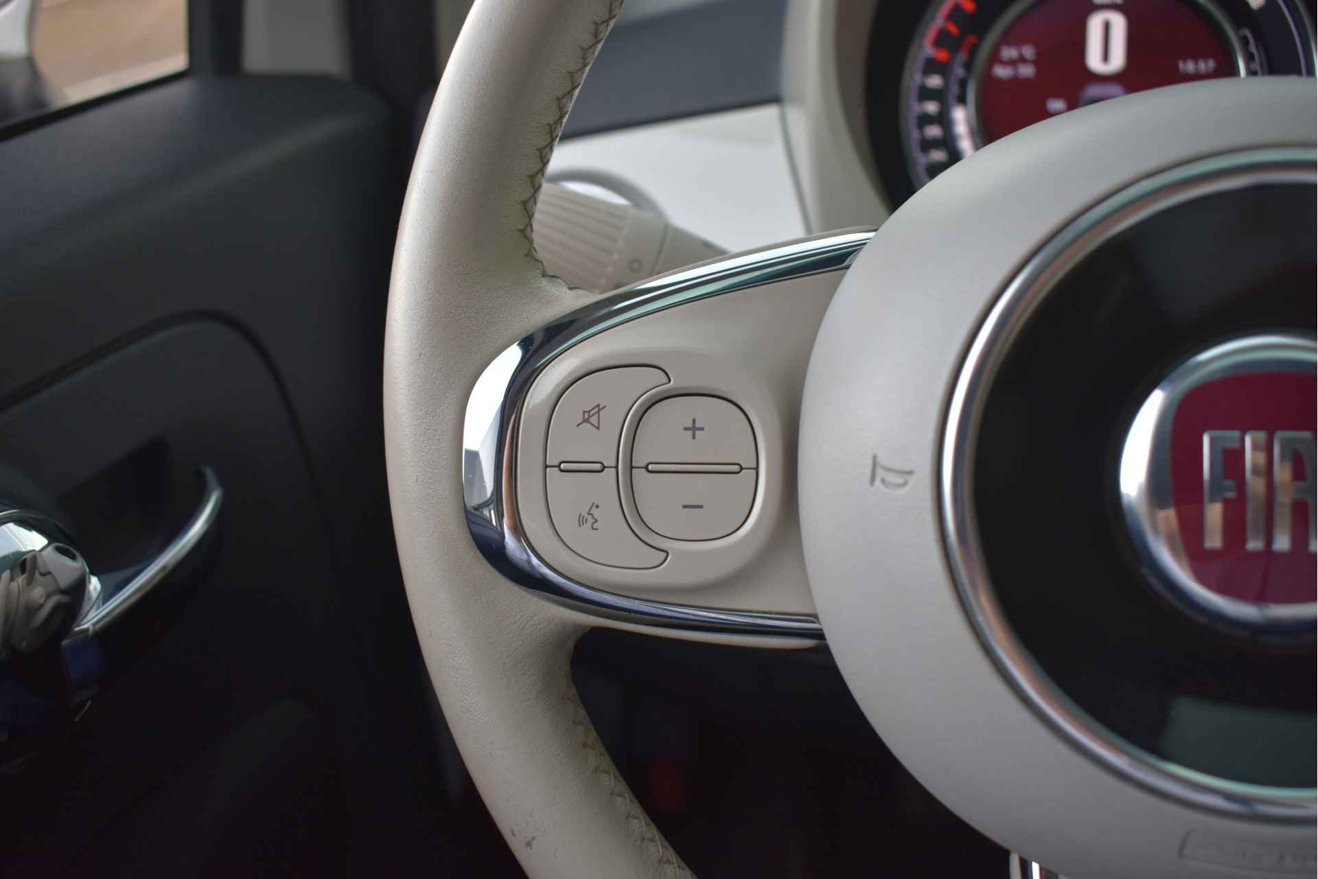 Fiat 500 1.2 Lounge | Navigatie | Airco | Cruise Control | Panorama dak | 15"LMV | Bluetooth Telefoonverbinding !! - 17/37
