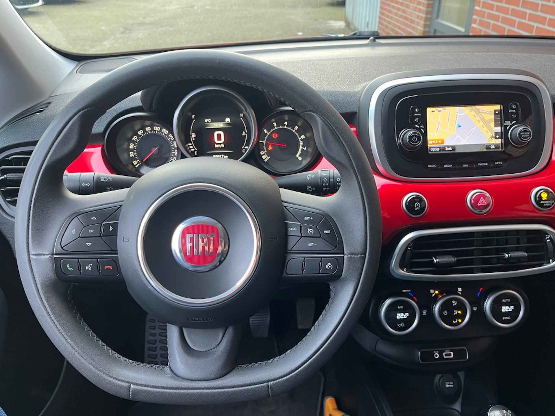 FIAT 500x 1.4 T M-AIR LOUNGE NAVI CLIMA CRUISE TREKHAAK PDC VOOR EN ACHTER - 9/26