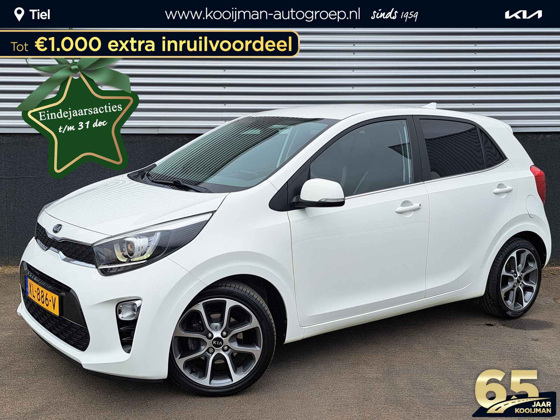 Kia Picanto 1.0 CVVT Design Edition | 1ste eigenaar | Dealer onderhouden | Full map navigatie | Achteruitrijcamera | Lederen bekleding | 16" lm | Privacy glass | BTW auto | - 1/45