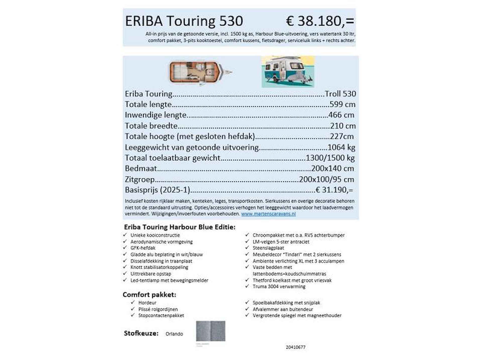 Eriba Touring 530 Harbour Blue - 16/16